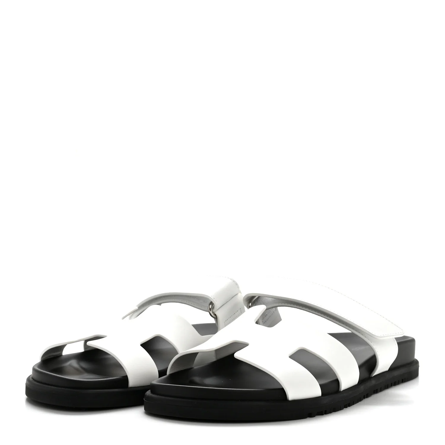Calfskin Womens Chypre Sandals 39.5 White - Image 4