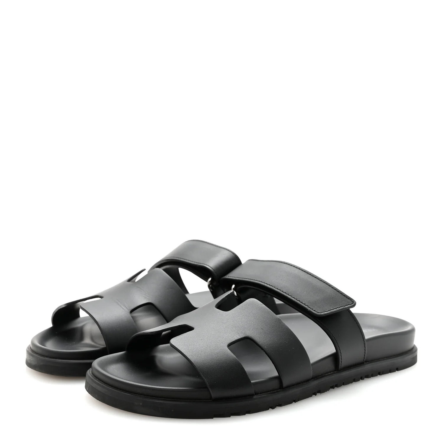 Calfskin Womens Chypre Sandals 40 Black - Image 4