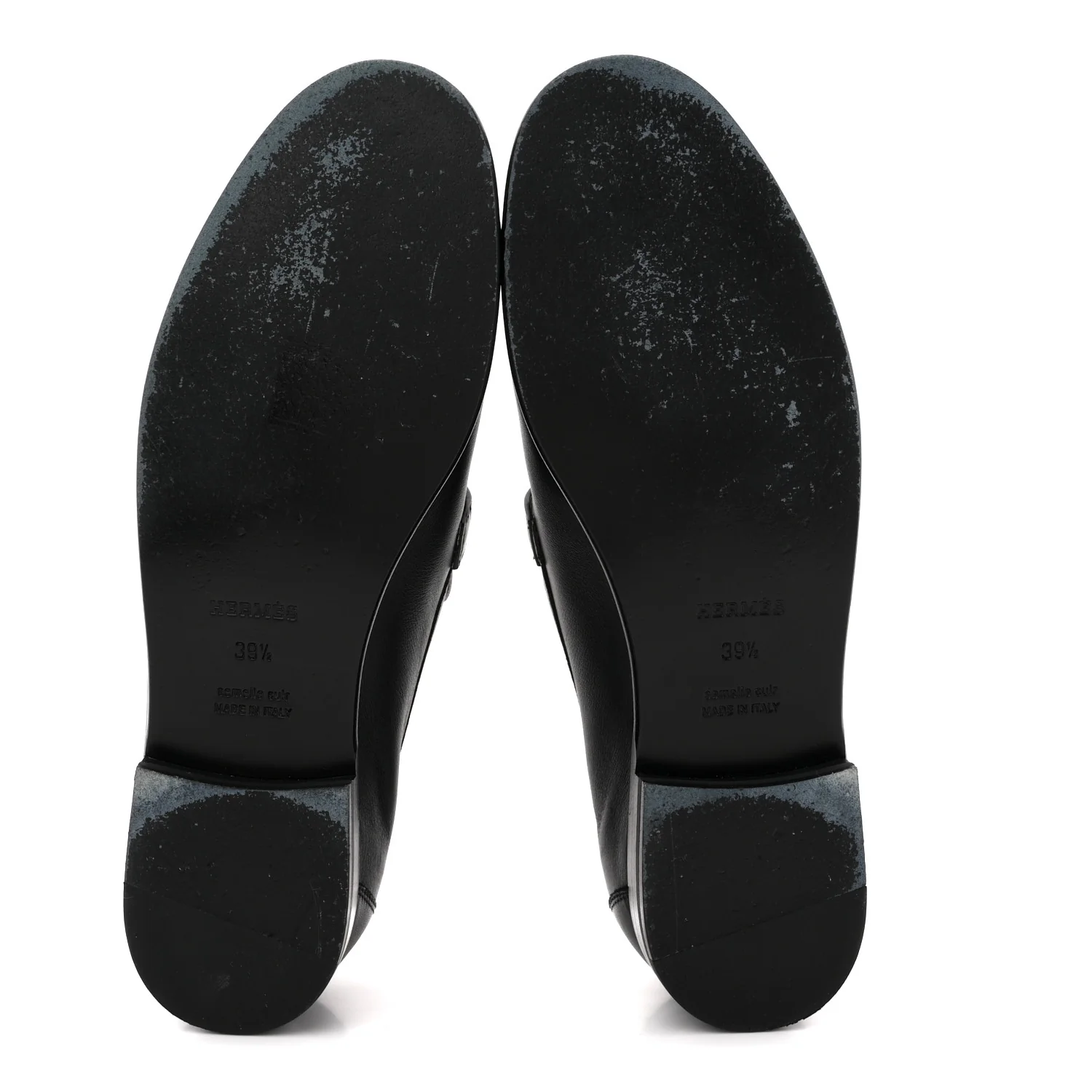 Calfskin Womens Destin Loafers 39.5 Black White - Image 6