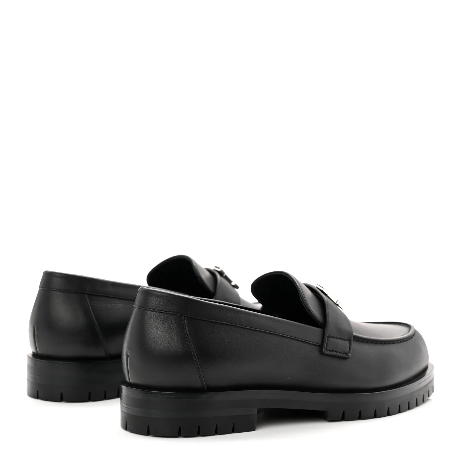 Calfskin Womens Faubourg Loafers 36 Black - Image 5