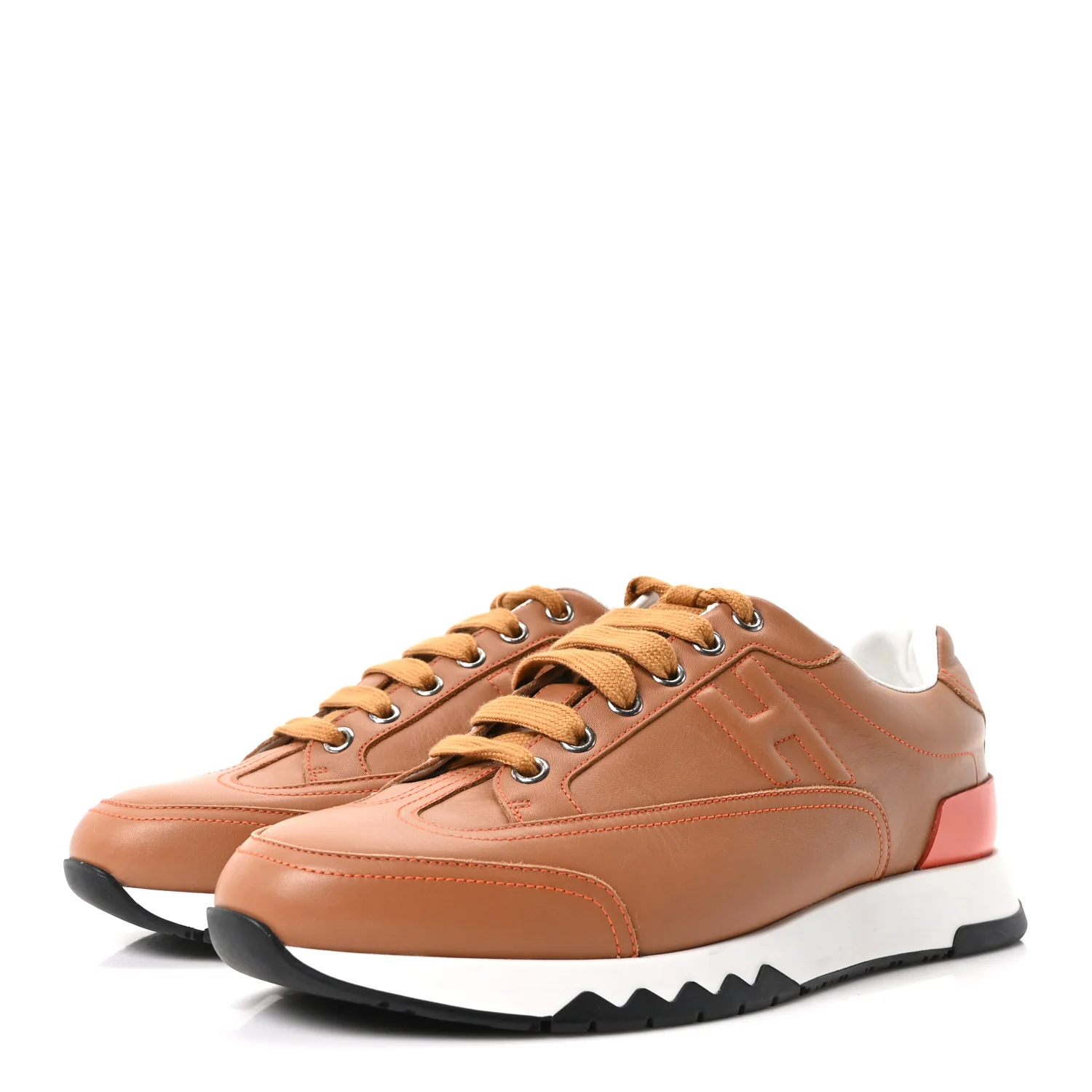 Calfskin Womens Trail Sneakers 39 Naturel - Image 4