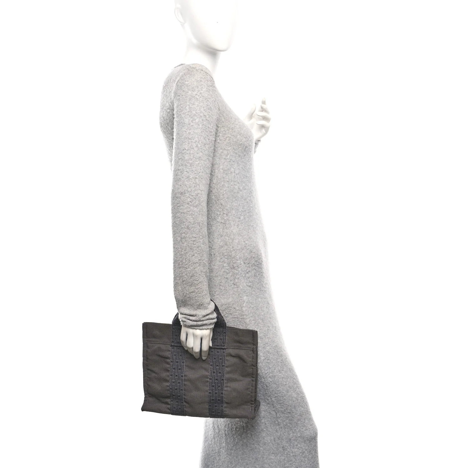 Canvas Herline PM Tote Grey - Image 2