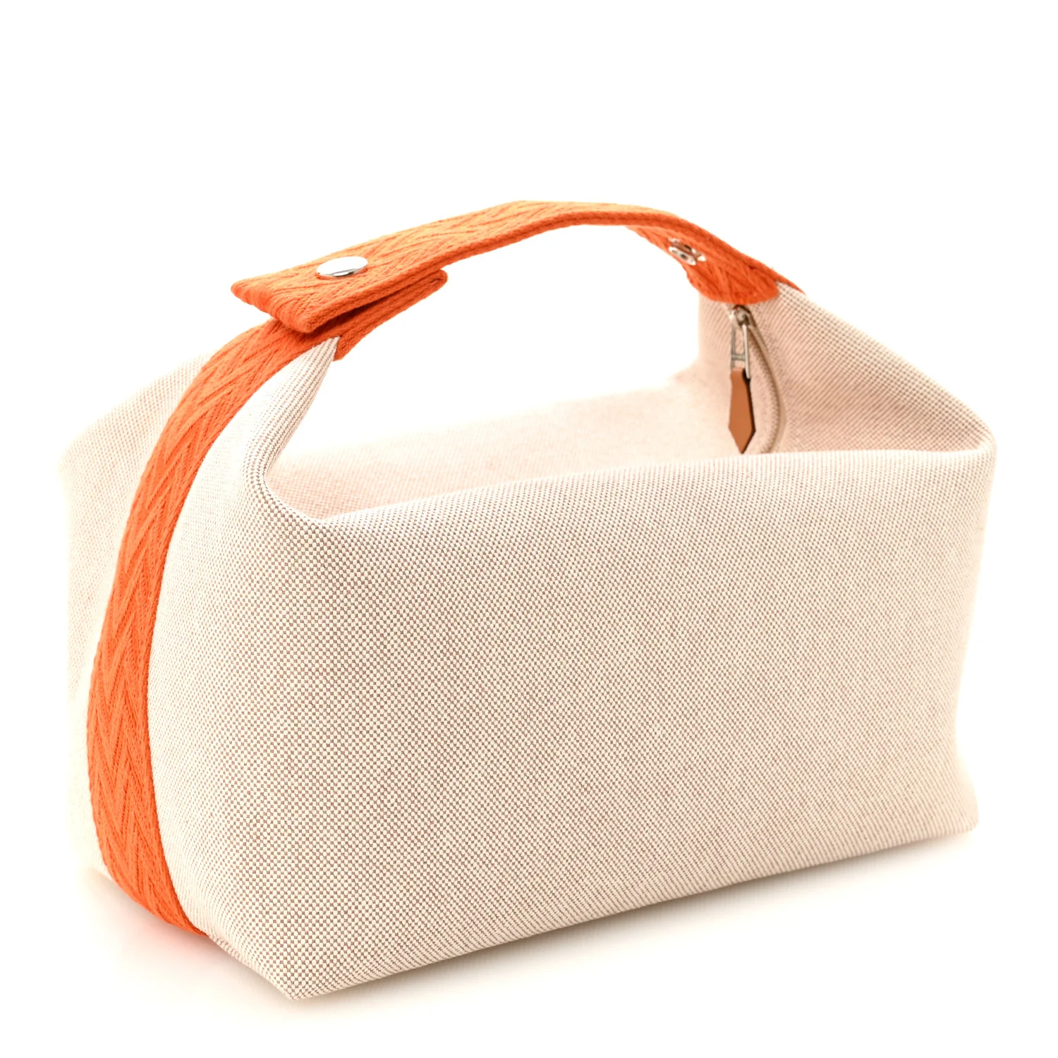Canvas Large Bride-A-Brac Pouch Natural Orange - Image 3