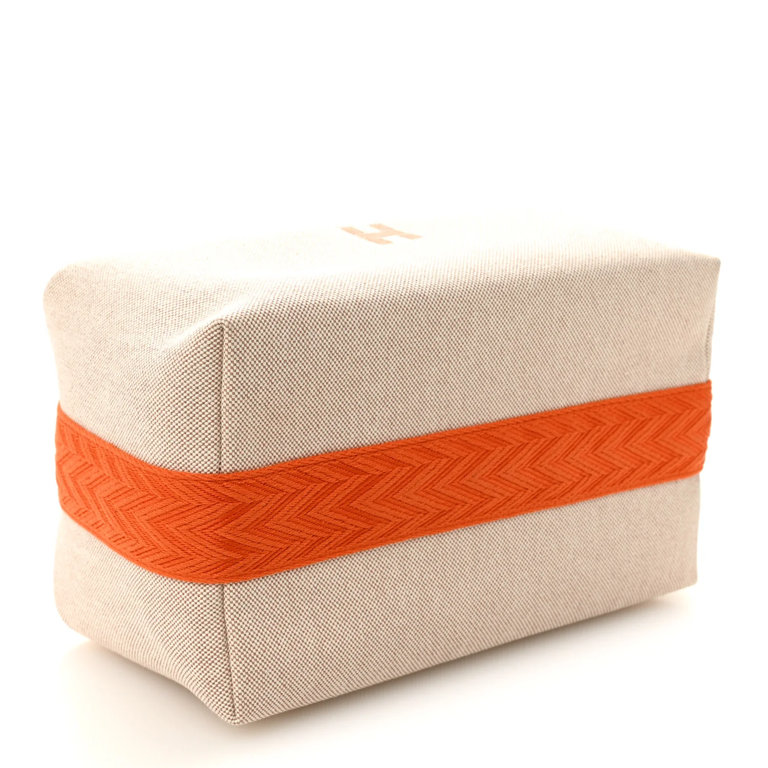 Canvas Large Bride-A-Brac Pouch Natural Orange - Image 4