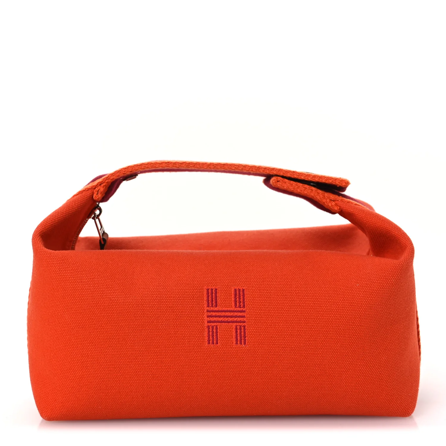 Canvas Small Bride-A-Brac Pouch Orange Burgundy