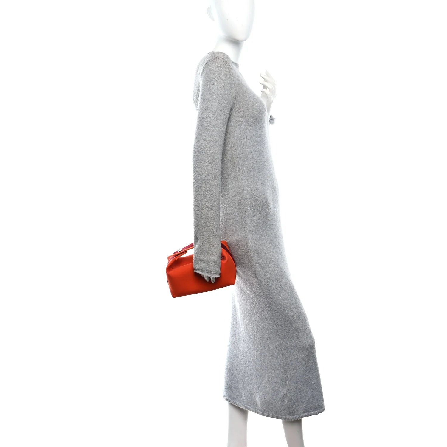 Canvas Small Bride-A-Brac Pouch Orange Burgundy - Image 2