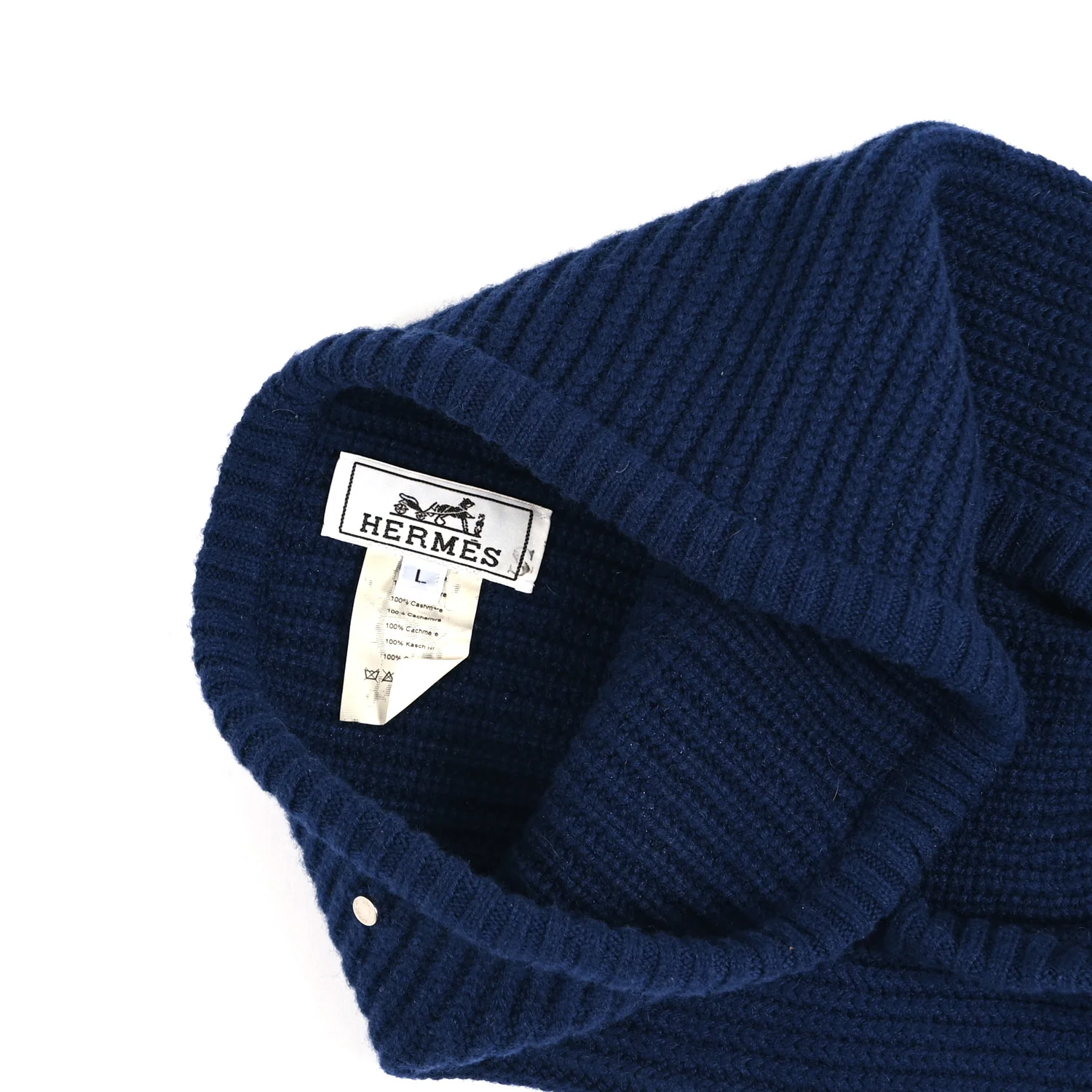 Cashmere Balaclava L Navy - Image 3
