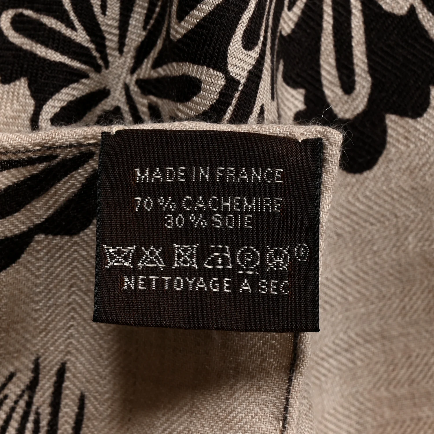 Cashmere Silk The Three Graces Shawl 140 Naturel Brun - Image 2