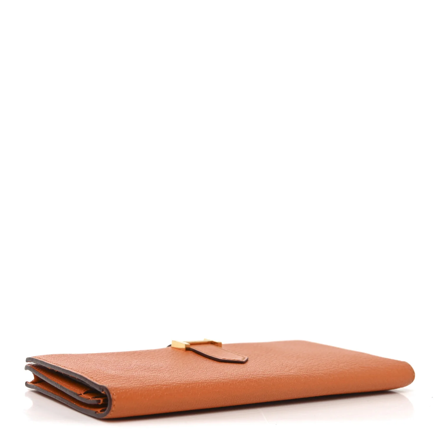 Chèvre Mysore Bearn Gusset Wallet Orange - Image 4