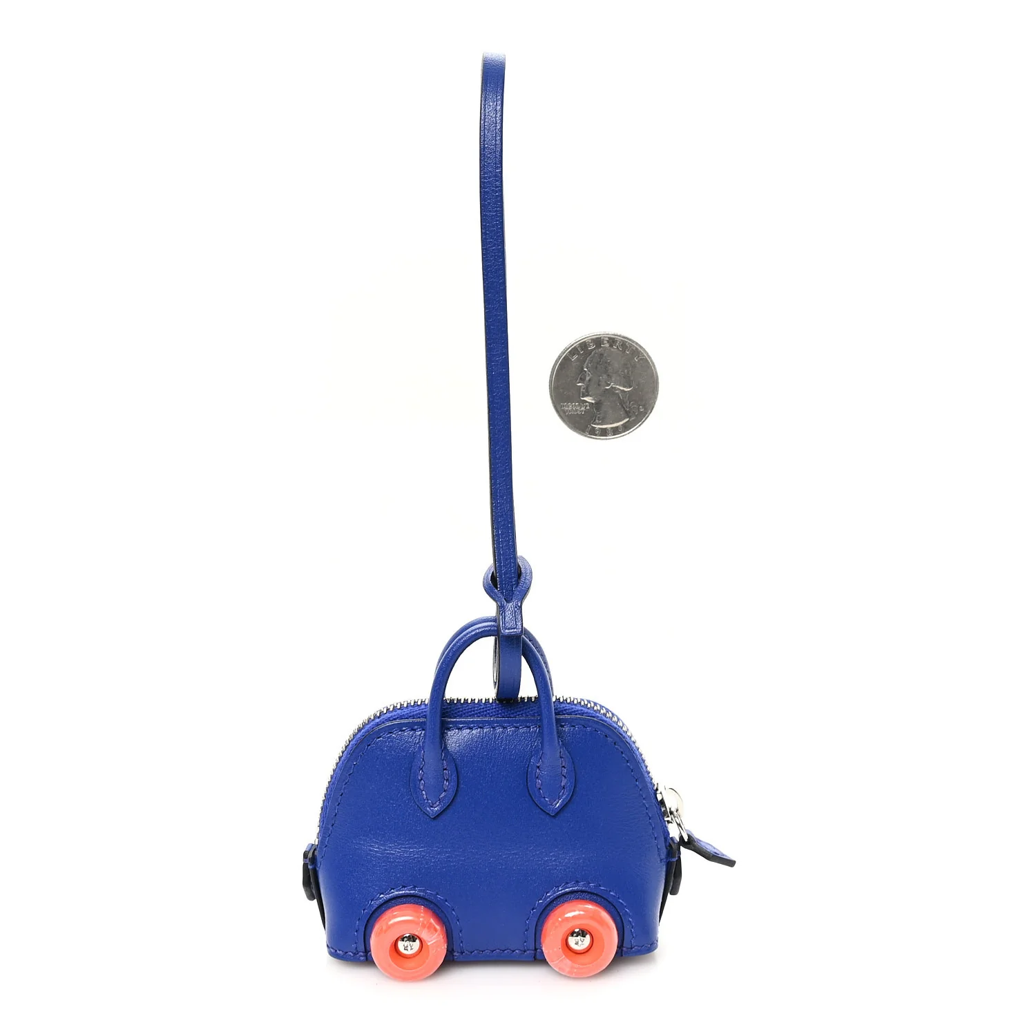 Chevre Mysore Bolide On Wheels Bag Charm Bleu Electrique - Image 2