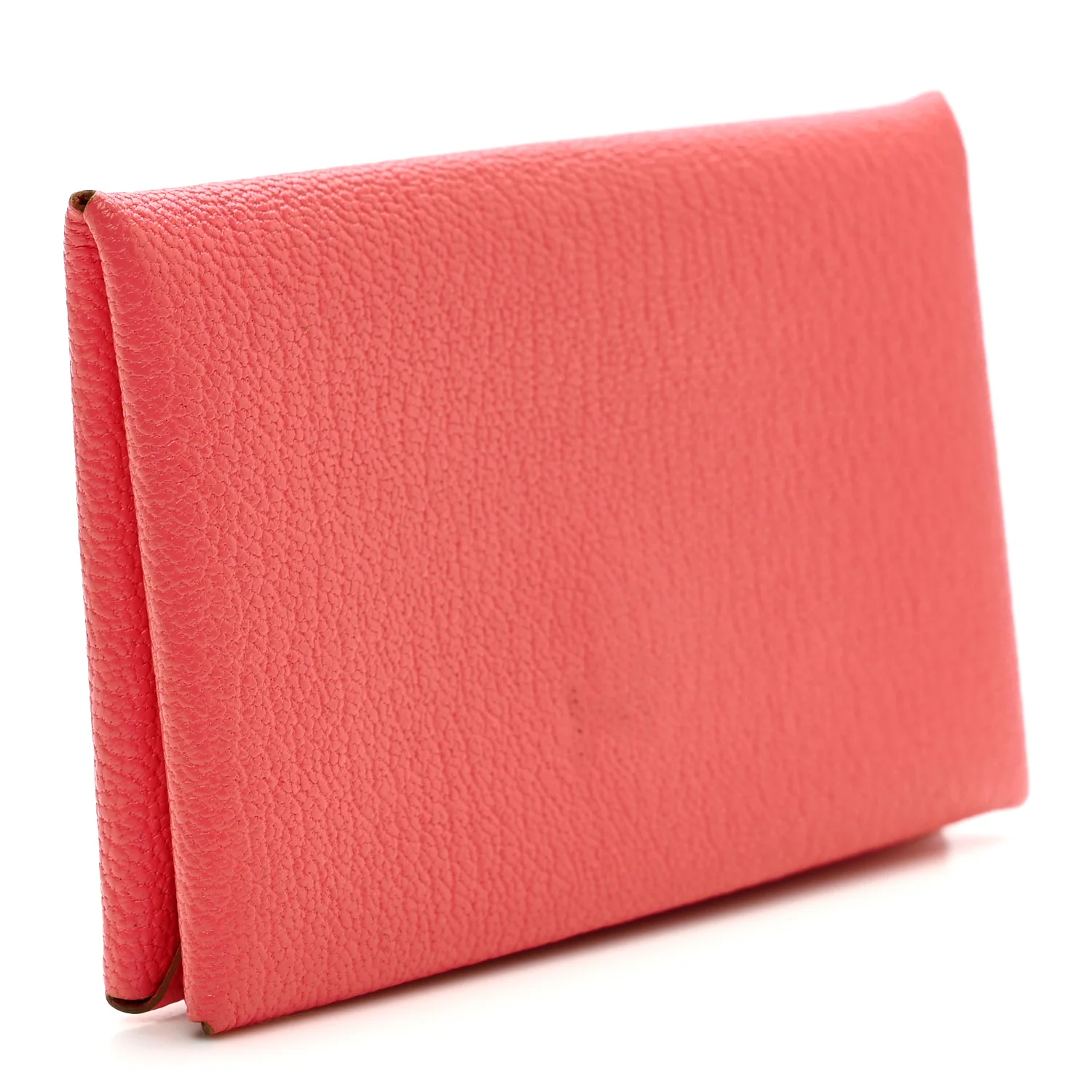 Chevre Mysore Calvi Card Case Rose Lipstick - Image 3