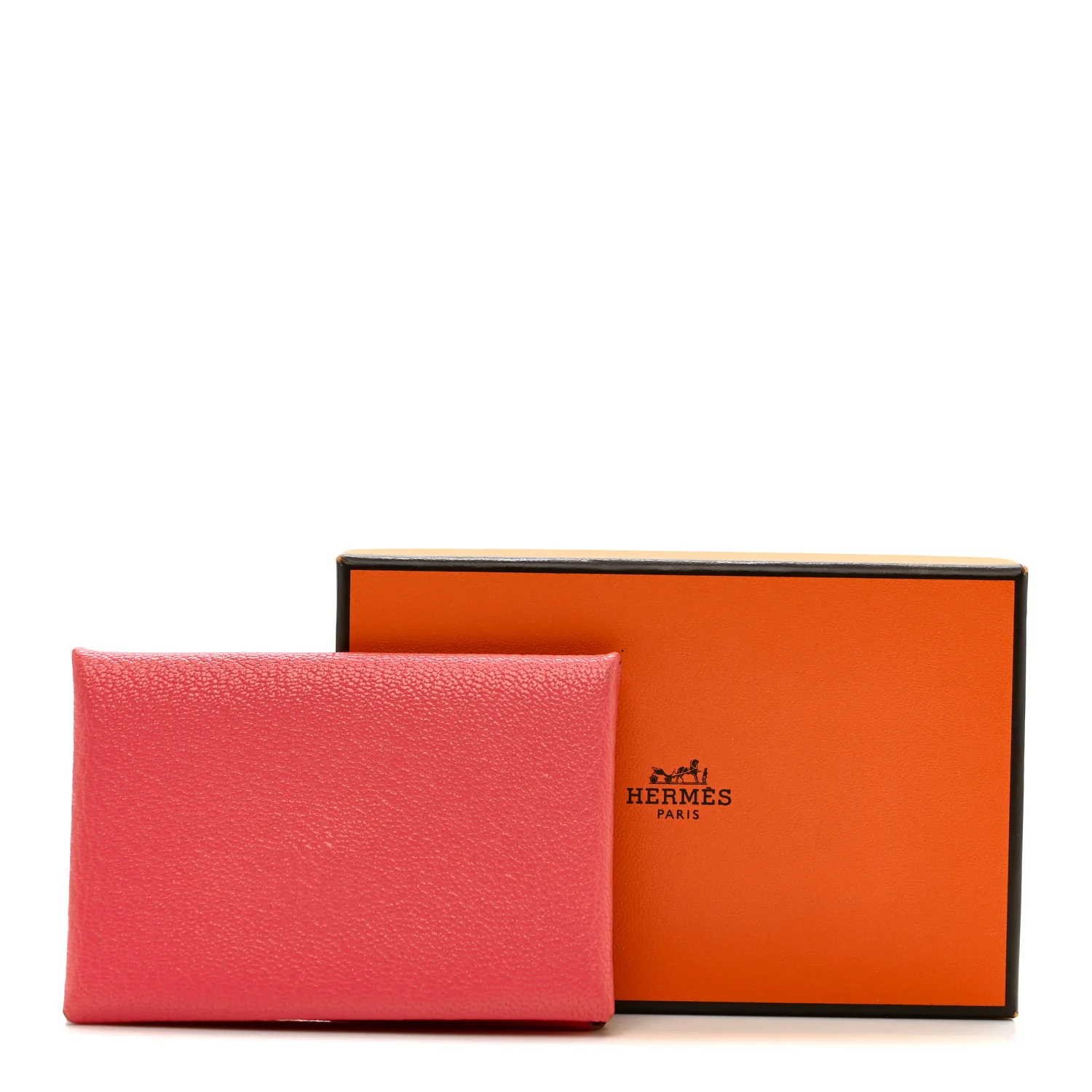 Chevre Mysore Calvi Card Case Rose Lipstick - Image 8