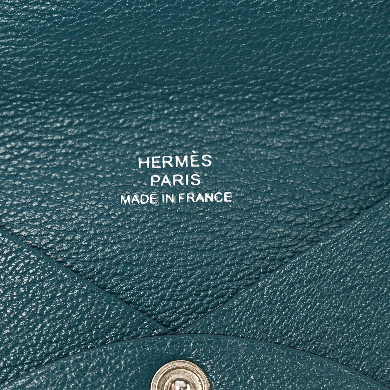 Chevre Mysore Calvi Card Case Vert Bosphore - Image 6