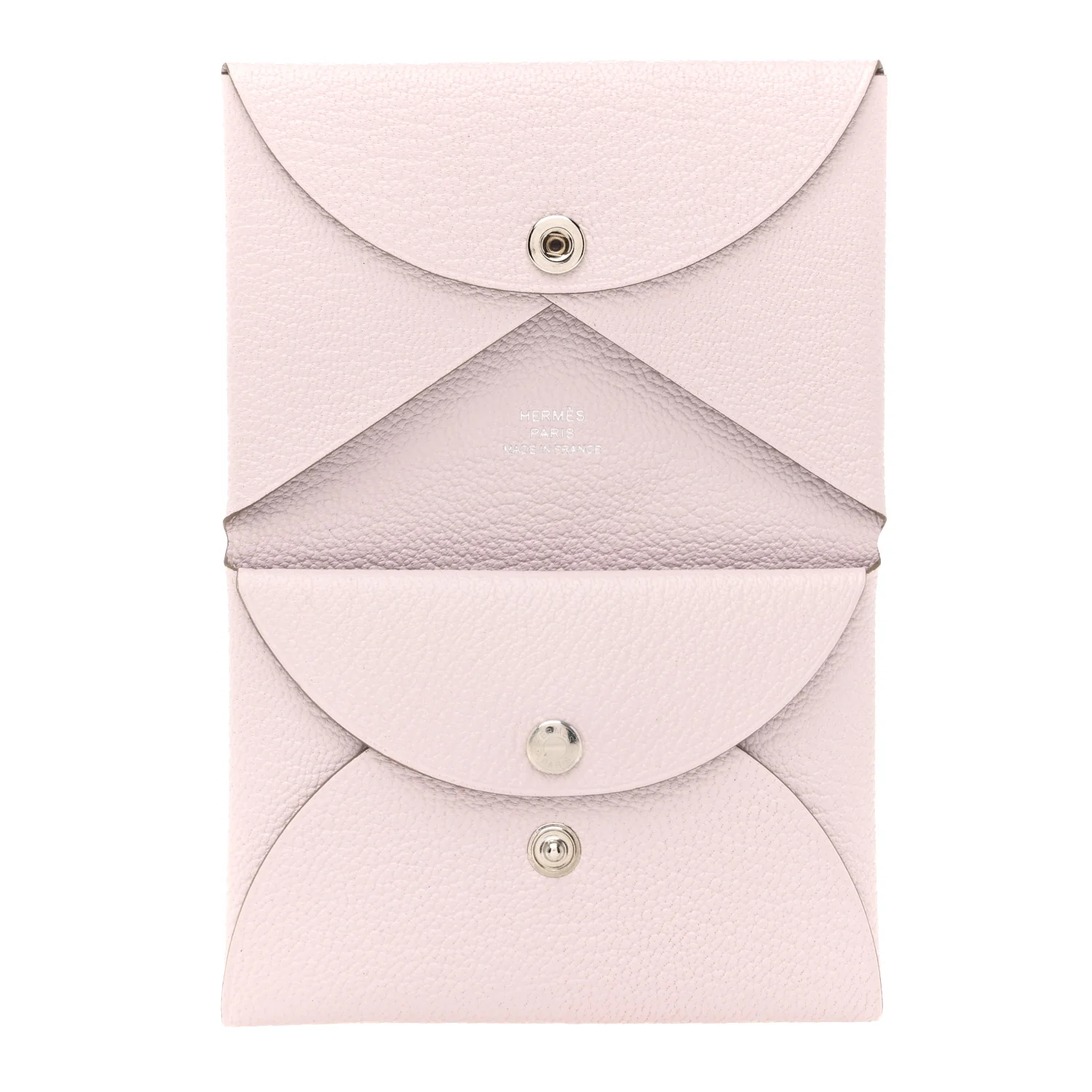 Chevre Mysore Calvi Duo Card Case Mauve Pale - Image 5