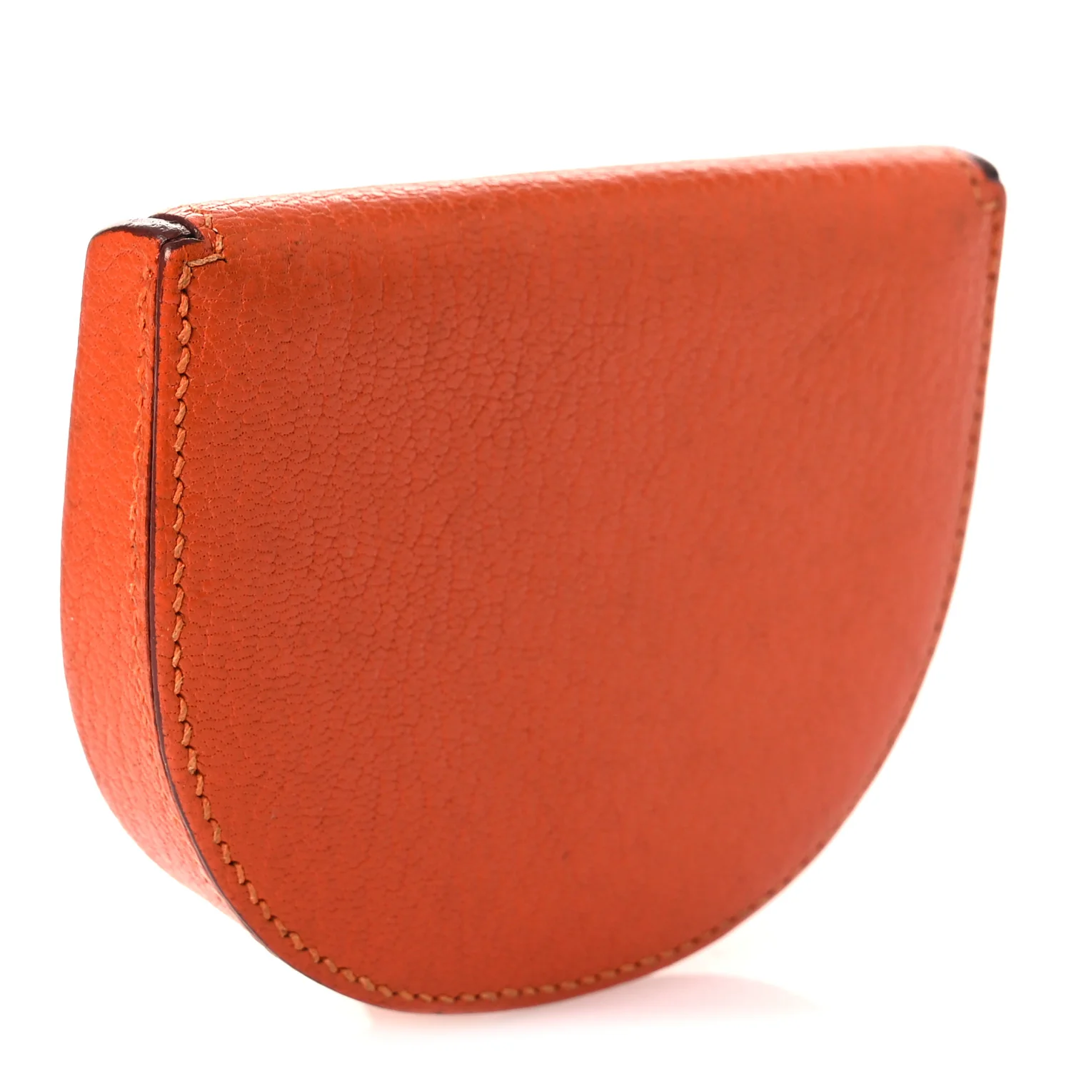 Chevre Mysore Coin Purse Orange - Image 3