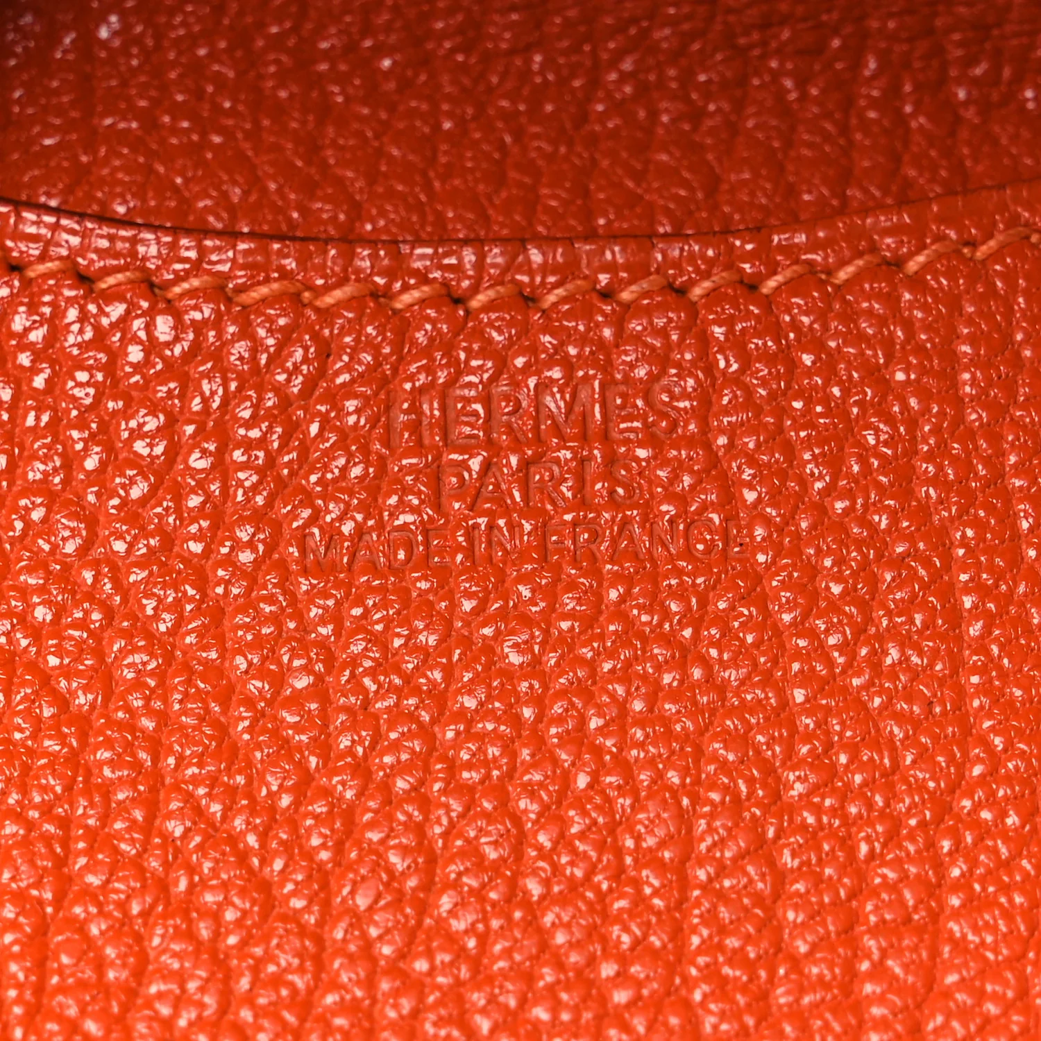 Chevre Mysore Coin Purse Orange - Image 6