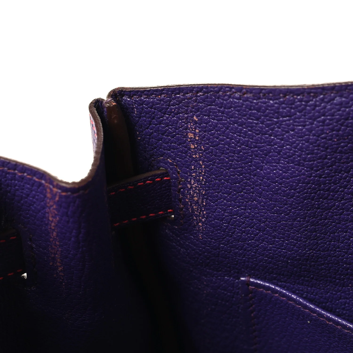 Chevre Mysore Horseshoe Birkin 30 Rose Shocking Iris - Image 13