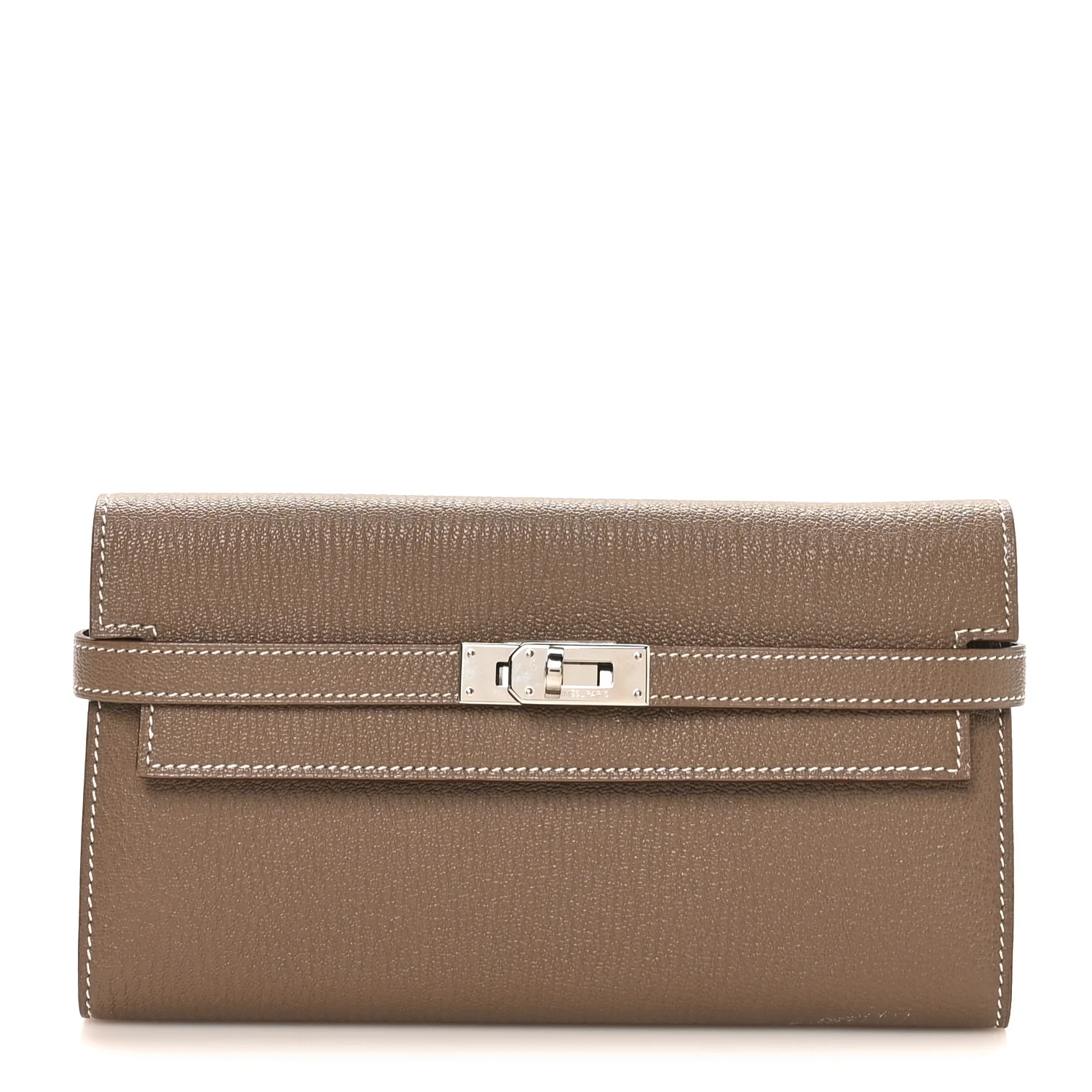Chevre Mysore Kelly Longue Wallet Etoupe