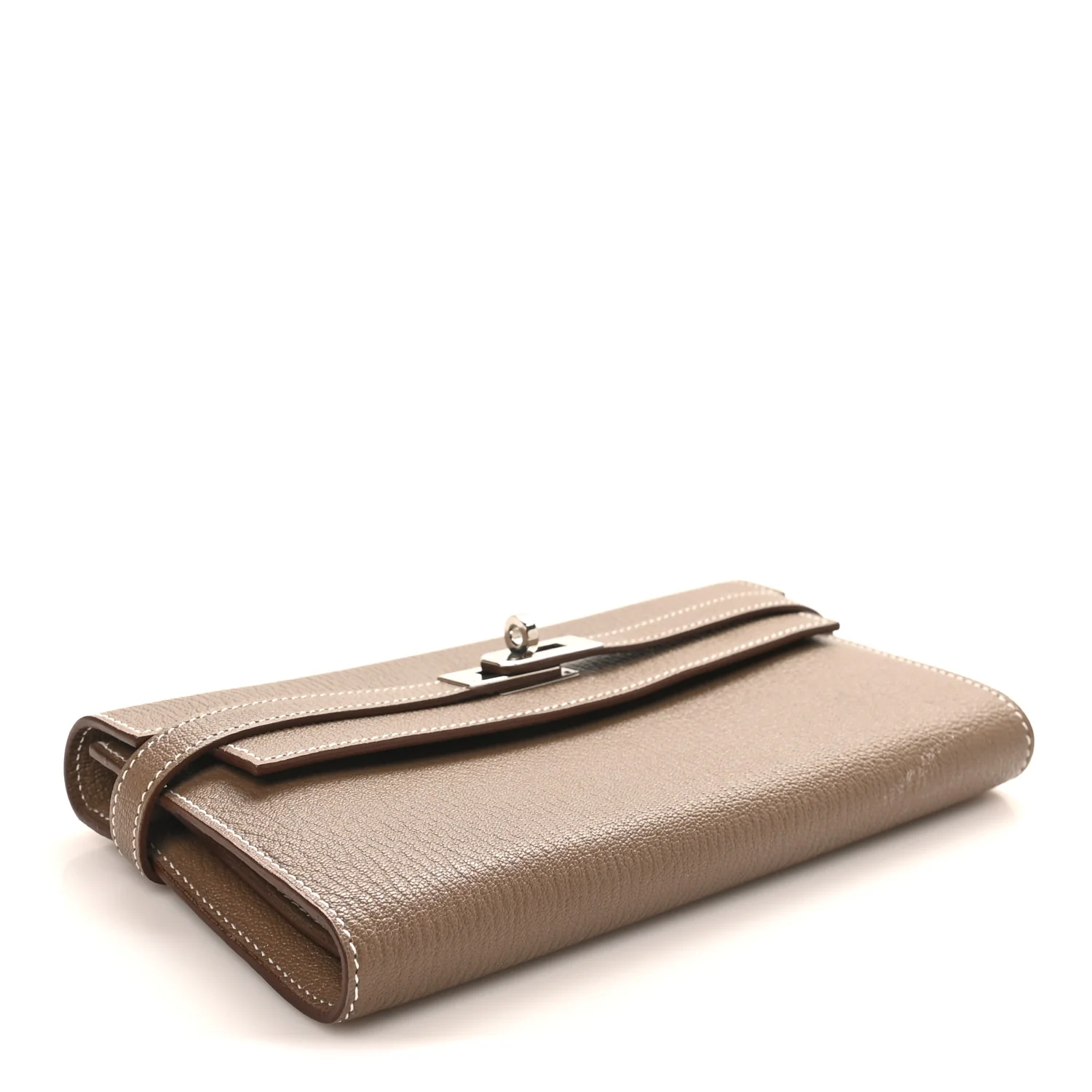 Chevre Mysore Kelly Longue Wallet Etoupe - Image 4