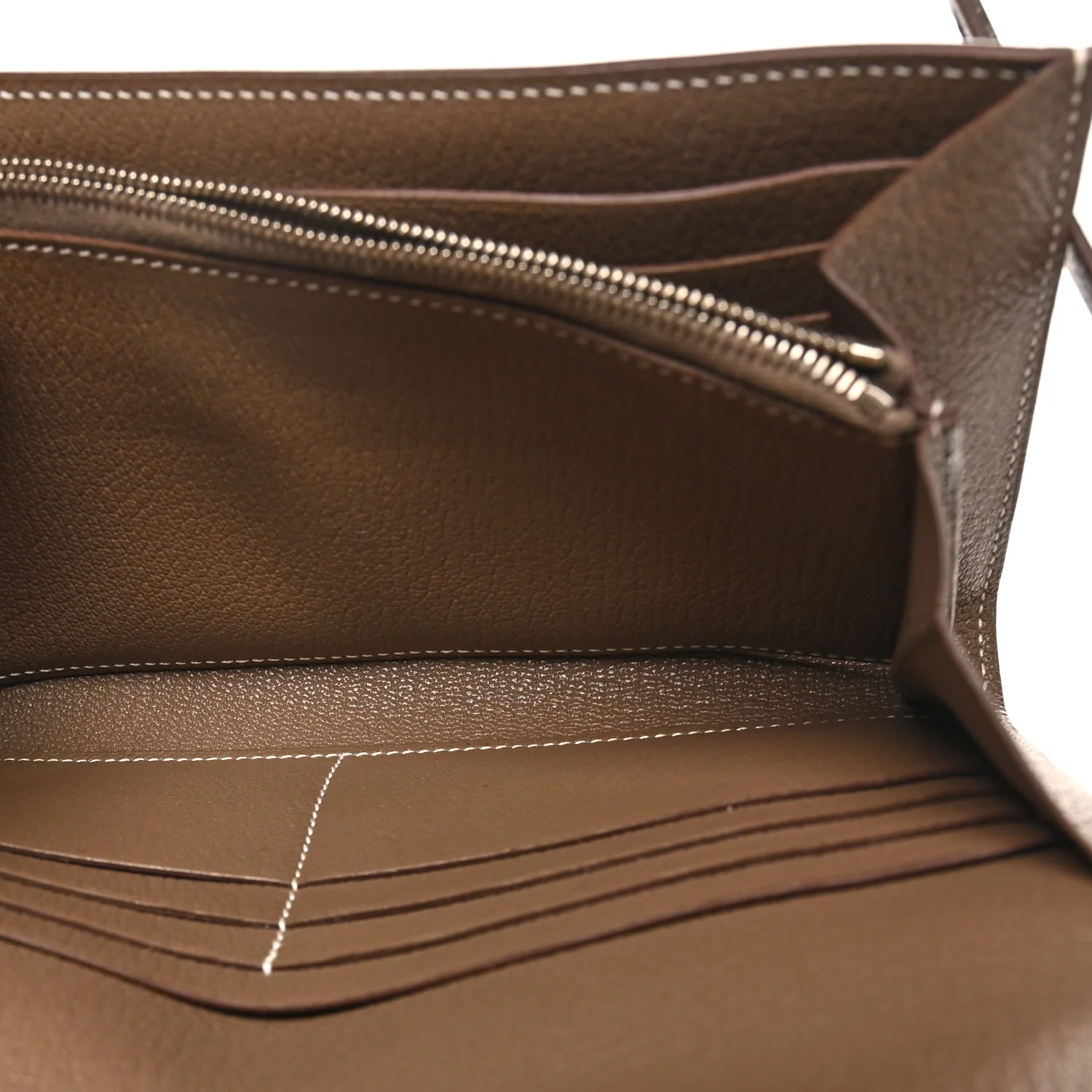 Chevre Mysore Kelly Longue Wallet Etoupe - Image 5