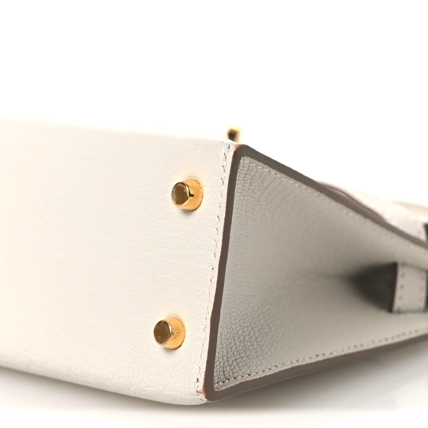 Chevre Mysore Mini Kelly Sellier 20 Mushroom - Image 10
