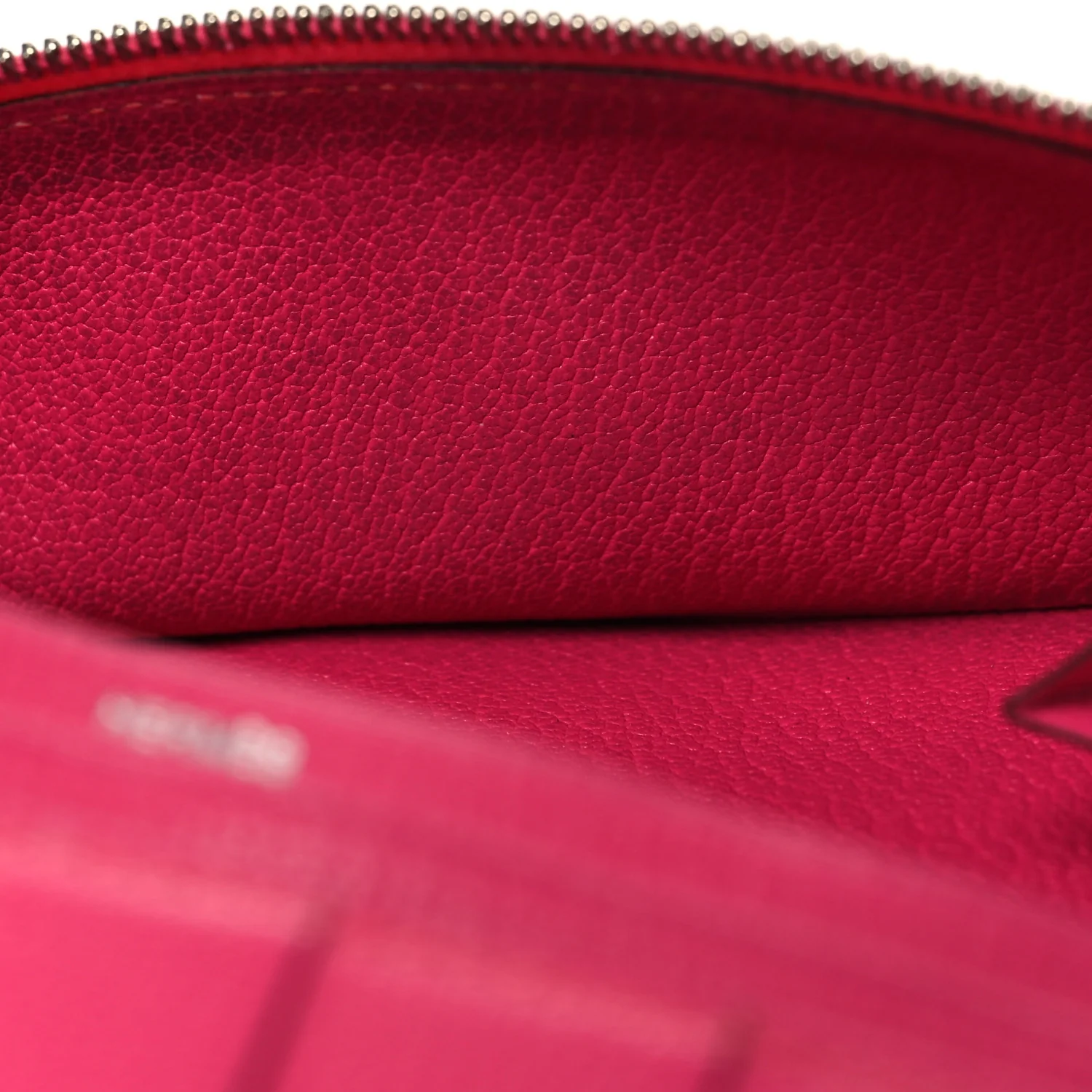 Chevre Mysore Tri-Fold Bearn Wallet Rose Shocking - Image 8