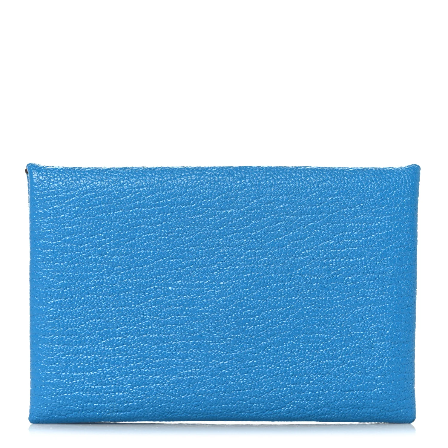 Chevre Mysore Verso Calvi Card Case Bleu Frida Cuivre