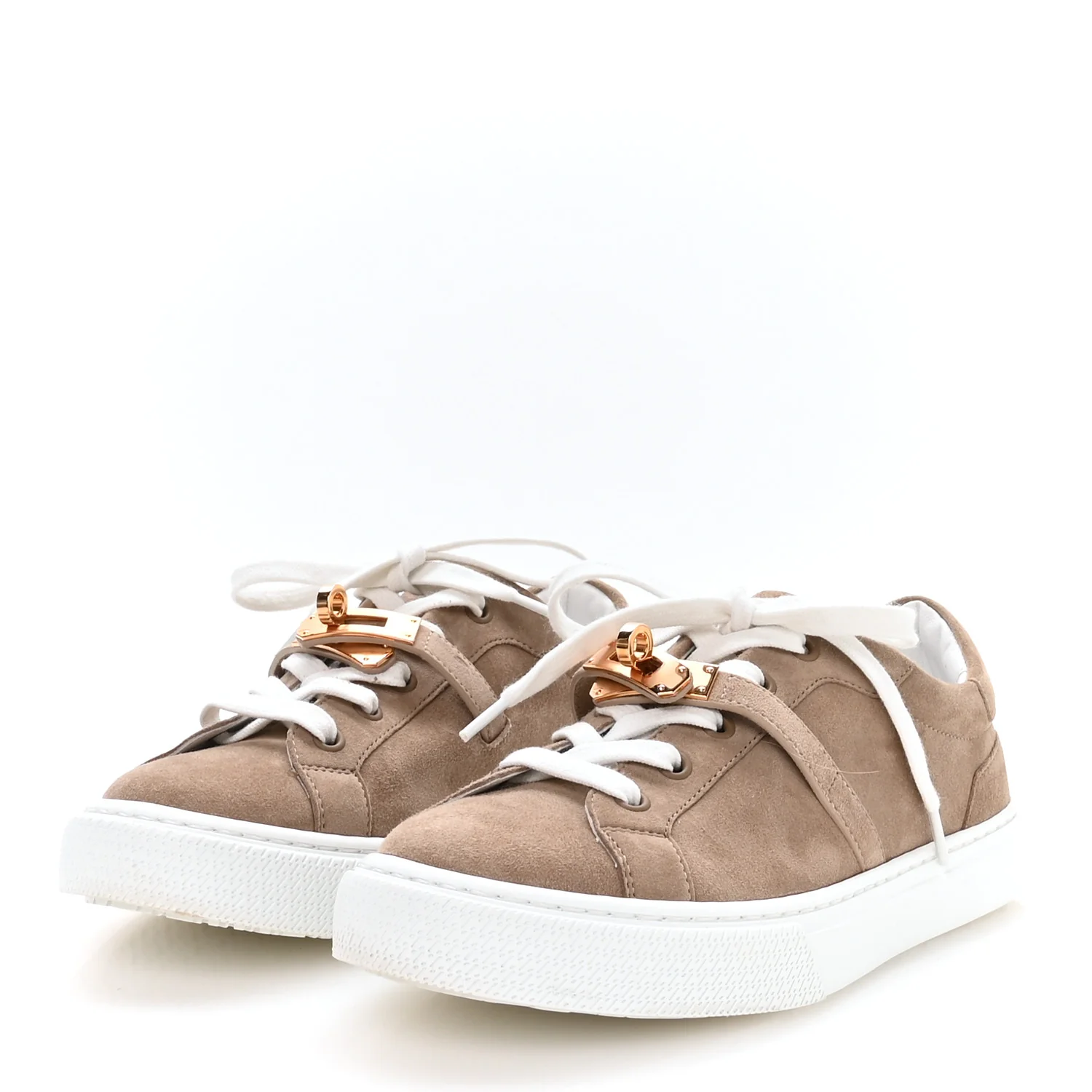 Chevre Velours Mens Day Sneakers 37.5 Beige Sable - Image 4