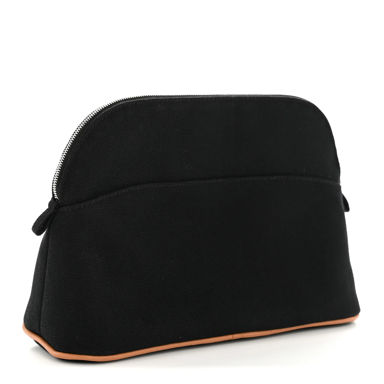 Cotton Canvas Bolide Travel Cosmetic Pouch MM Black - Image 3
