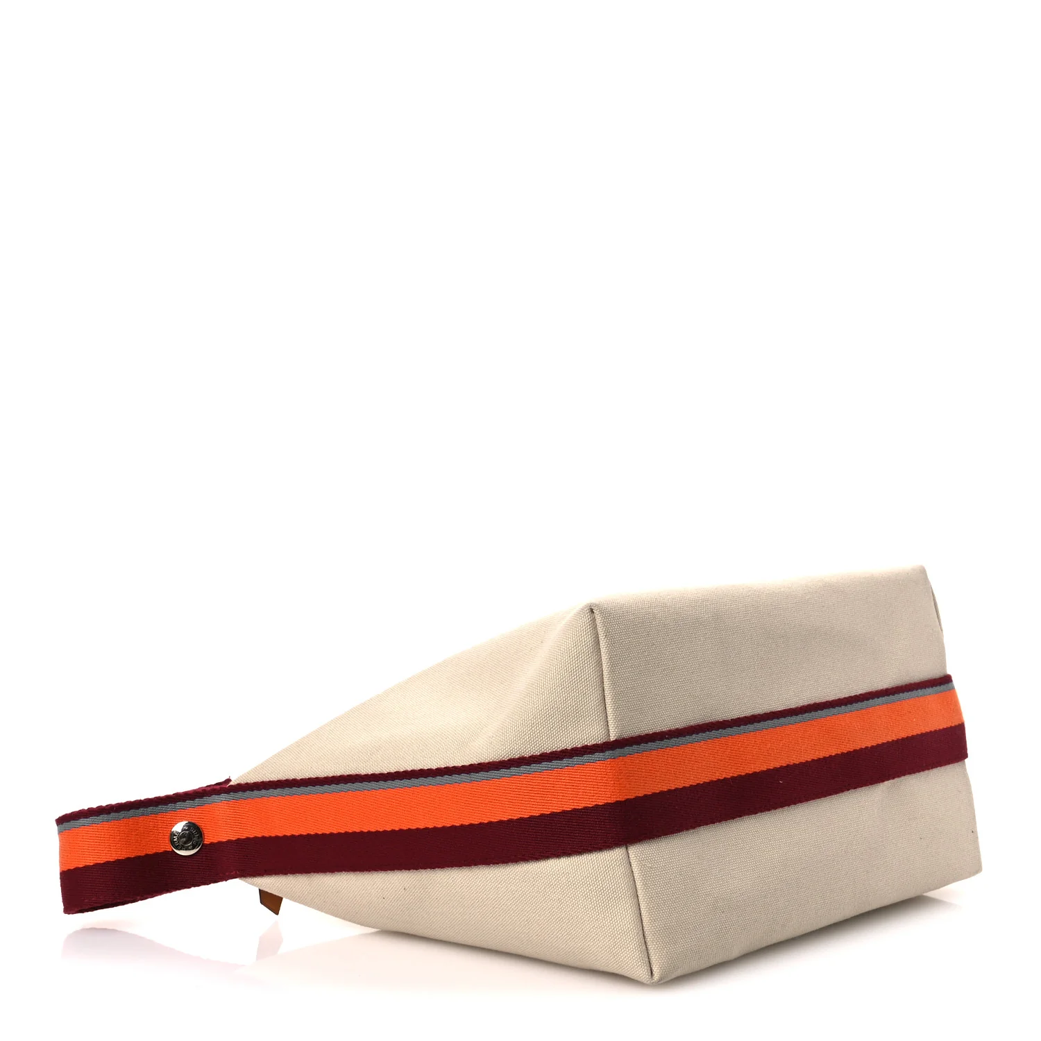 Cotton Canvas H Pavillon Large Bride-A-Brac Pouch Naturel - Image 4