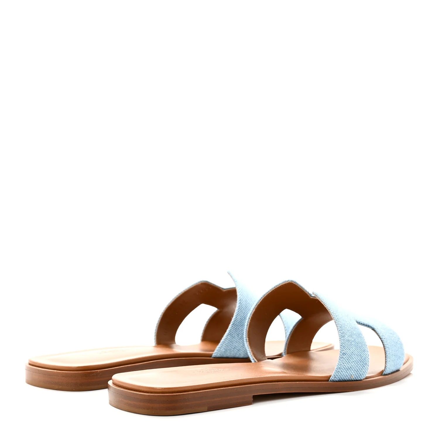 Denim Canvas Oran Sandals 40 Bleu Clair - Image 5