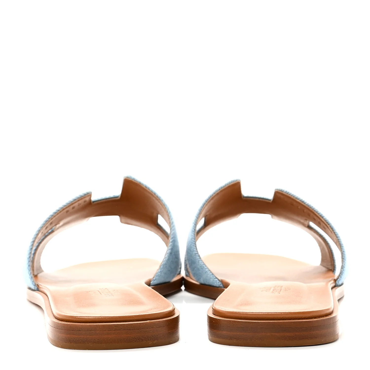 Denim Canvas Oran Sandals 40 Bleu Clair - Image 6