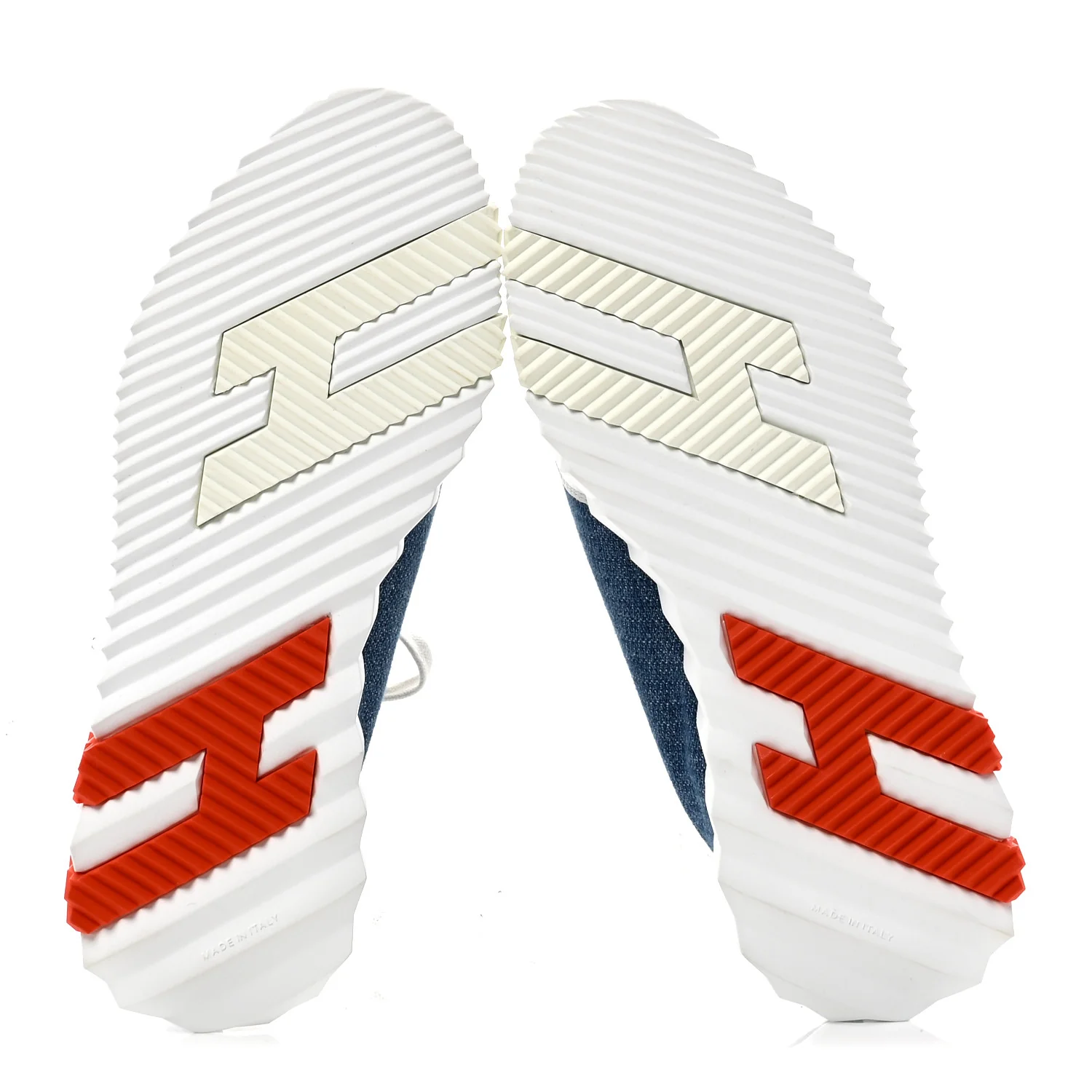 Denim Suede Goatskin Bouncing Sneakers 37 Bleu Clair White - Image 7