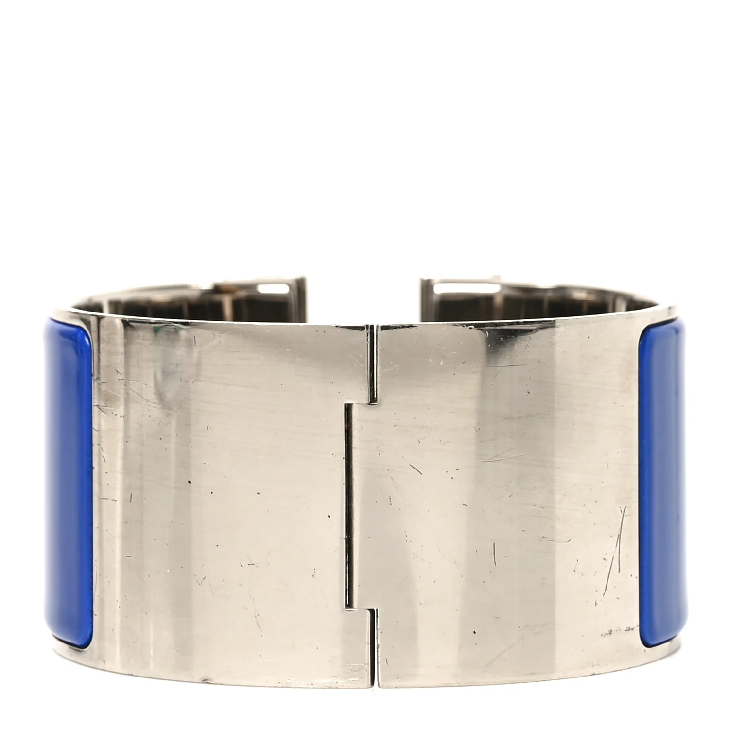 Enamel Extra Wide Clic Clac H Bracelet GM Bleu Electrique - Image 3