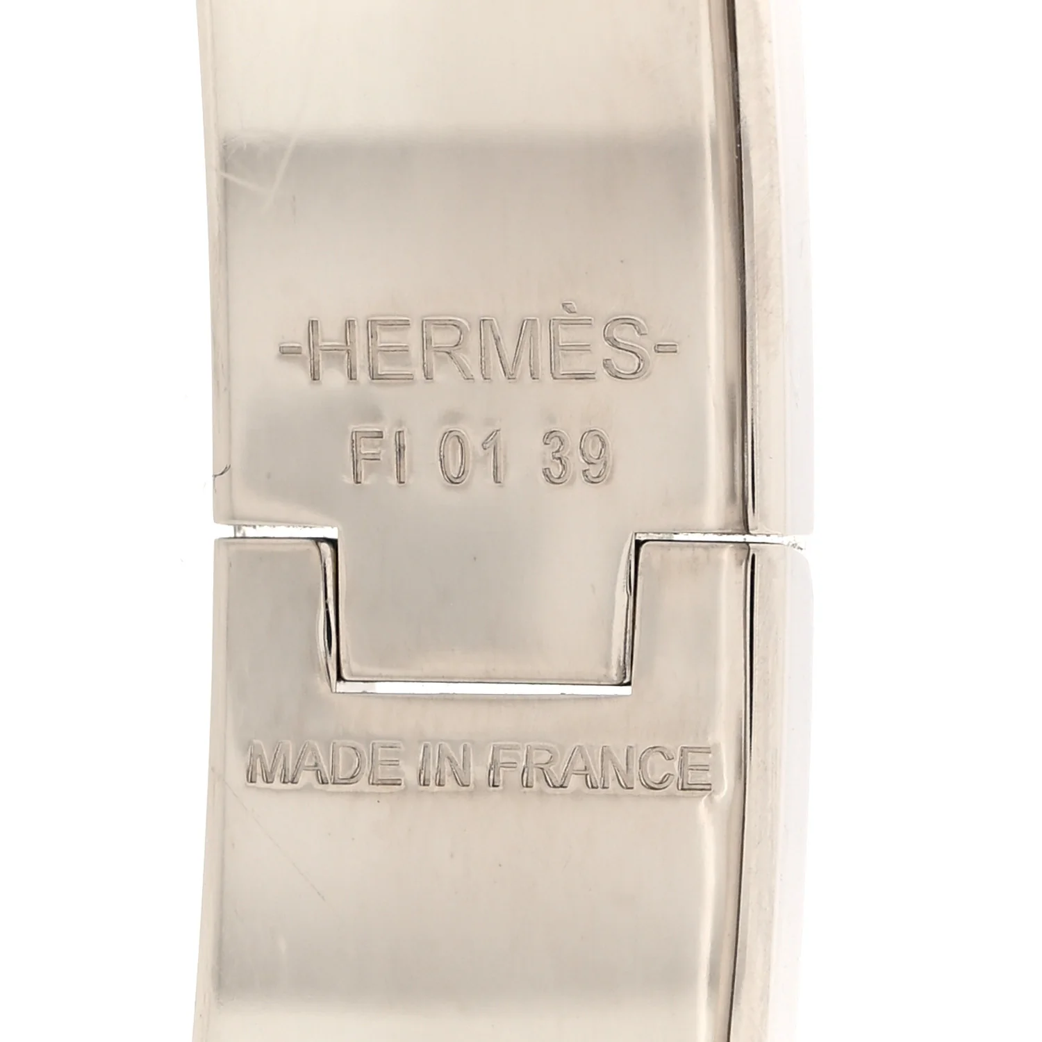 Enamel Narrow Clic Clac H Bracelet Bleu Chemise - Image 4