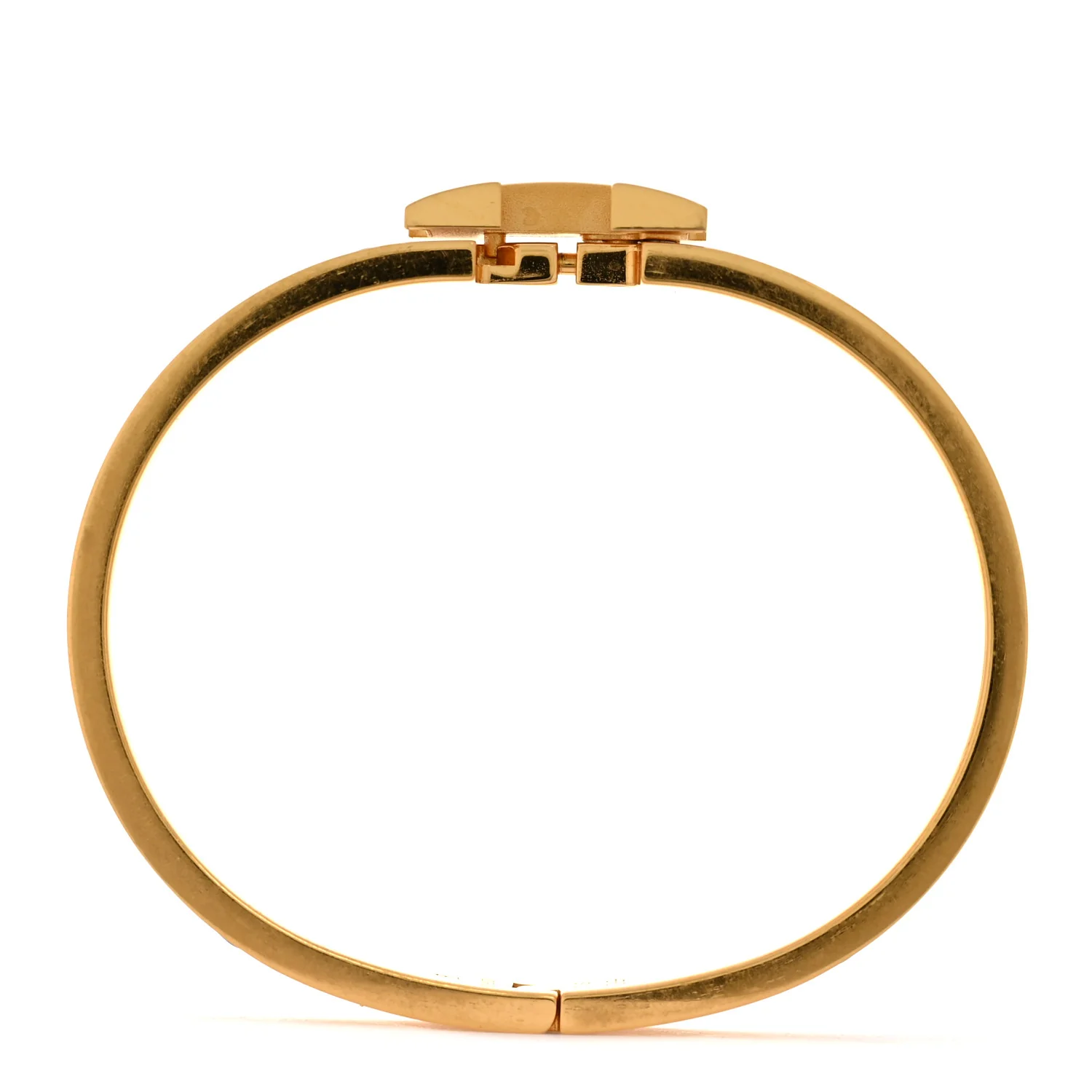 Enamel Narrow Clic Clac H Bracelet PM Black - Image 5