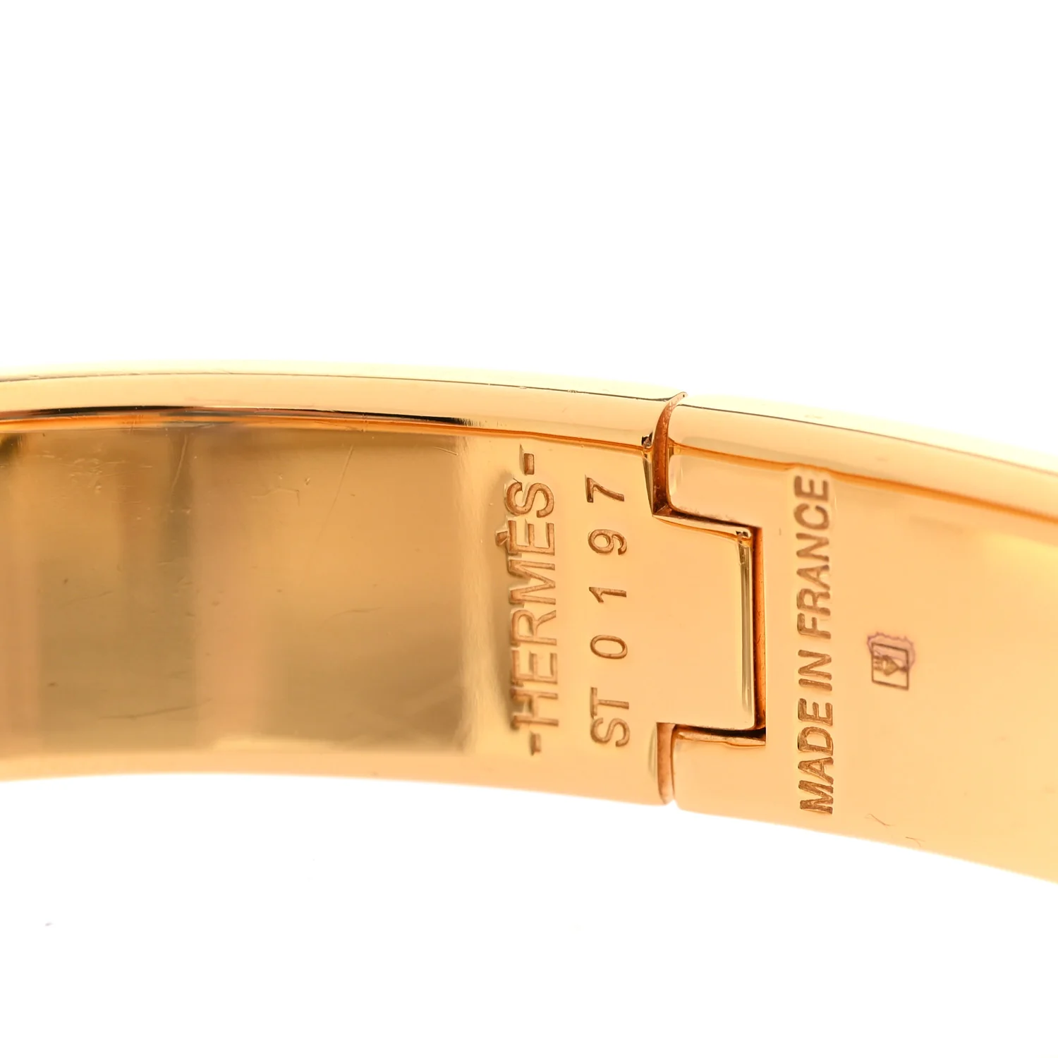 Enamel Narrow Clic Clac H Bracelet PM Black - Image 4