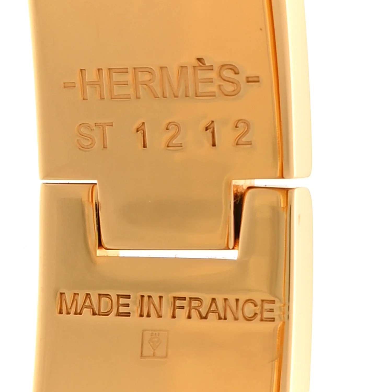 Enamel Narrow Clic Clac H Bracelet PM Bleu Orage - Image 4