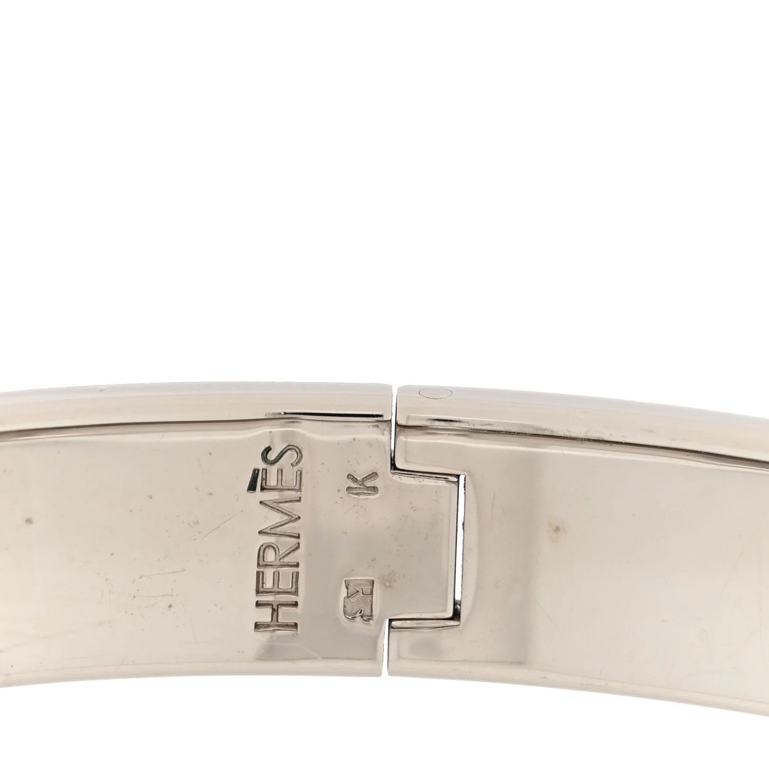 Enamel Narrow Clic Clac H Bracelet PM    Jaune Tennis - Image 4