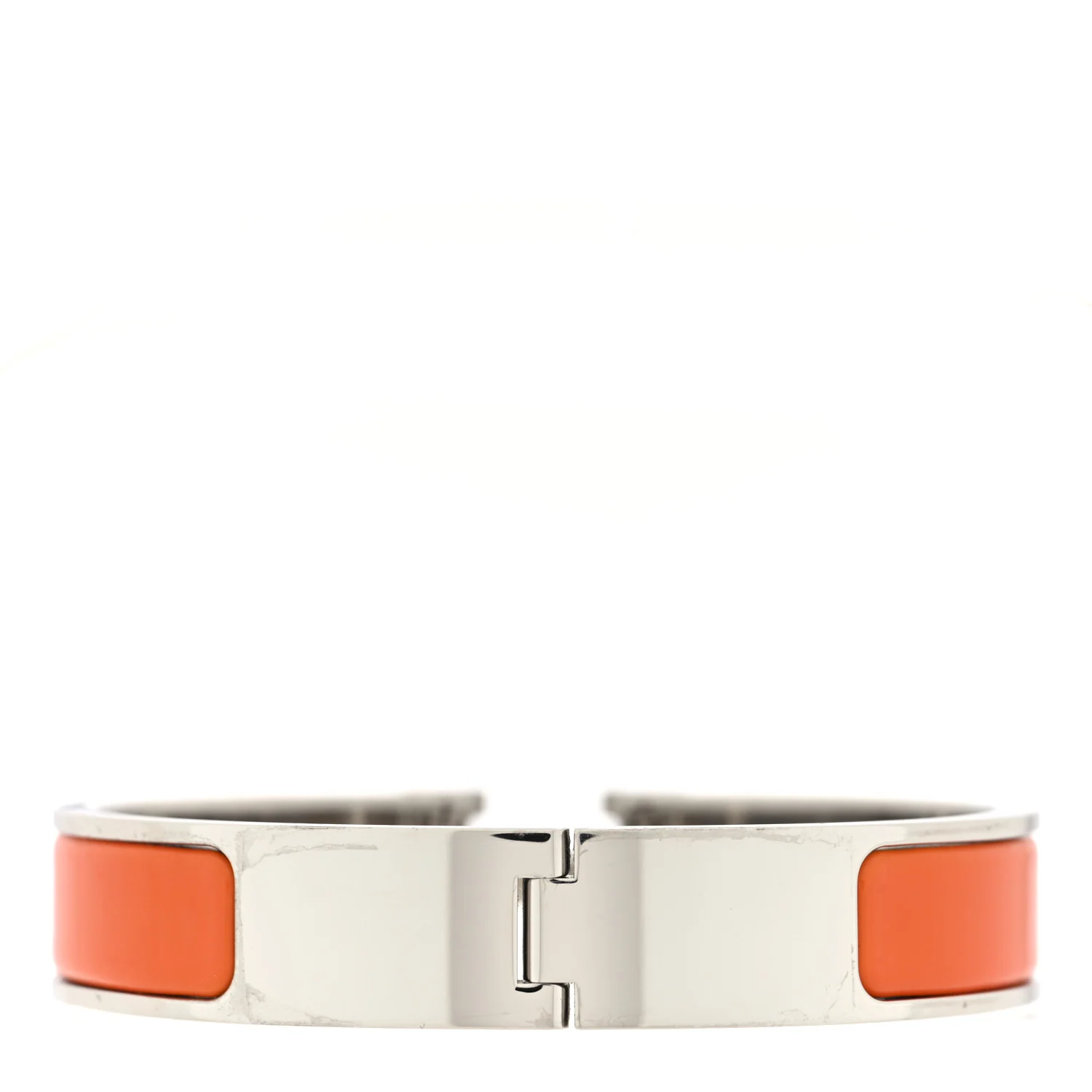 Enamel Narrow Clic Clac H Bracelet PM Orange - Image 3