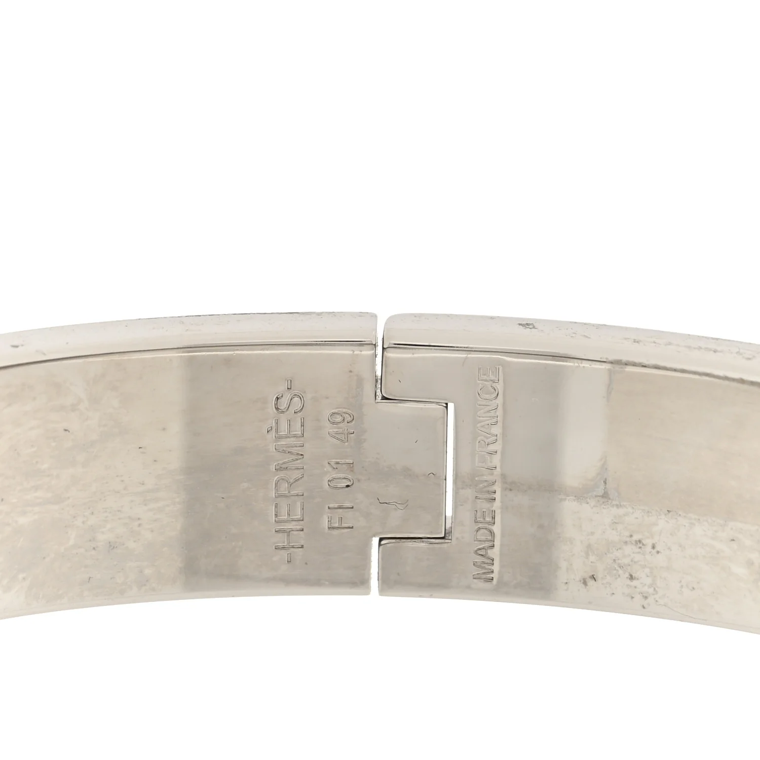 Enamel Narrow Clic Clac H Bracelet PM Orange - Image 4