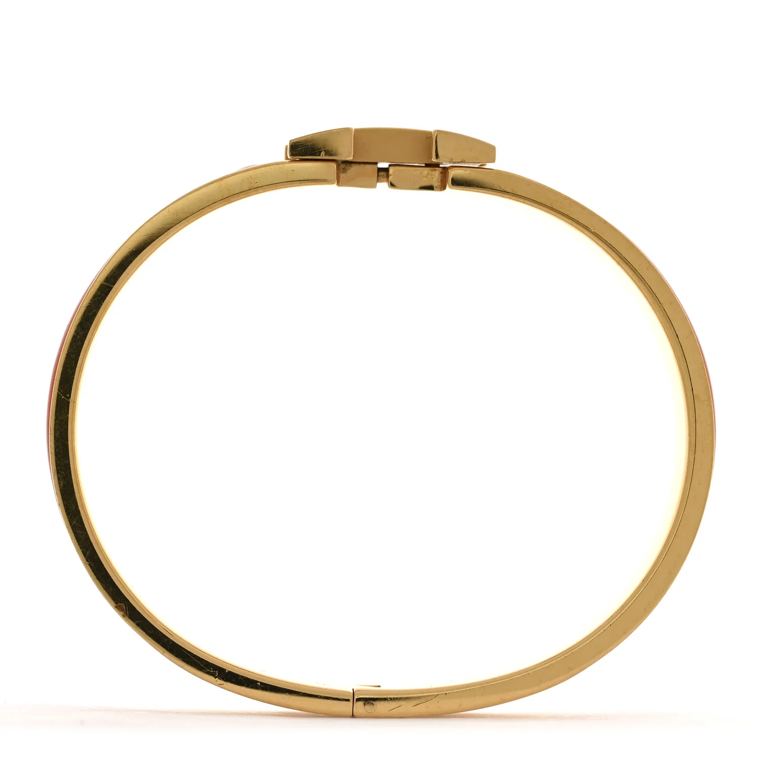 Enamel Narrow Clic Clac H Bracelet PM Orange - Image 5
