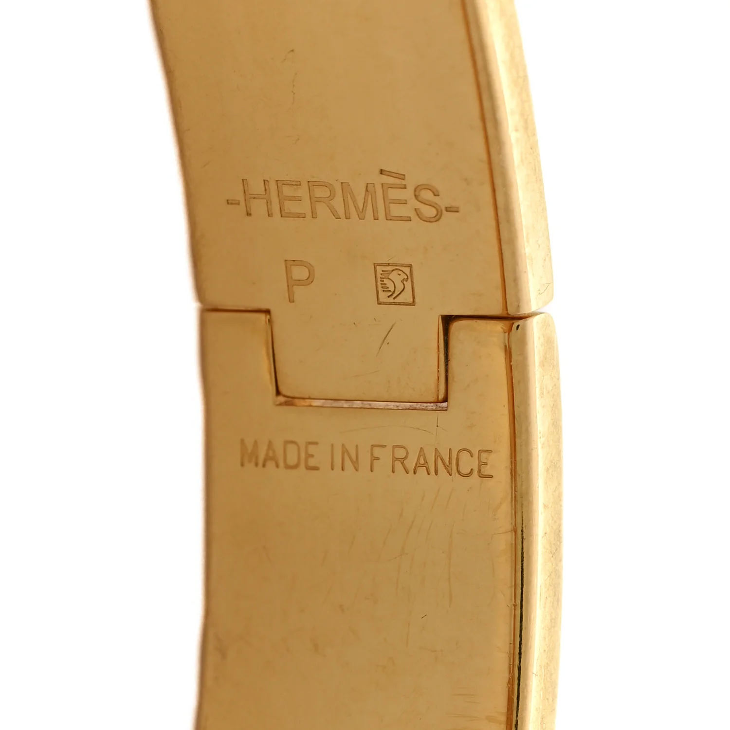 Enamel Narrow Clic Clac H Bracelet PM White - Image 4