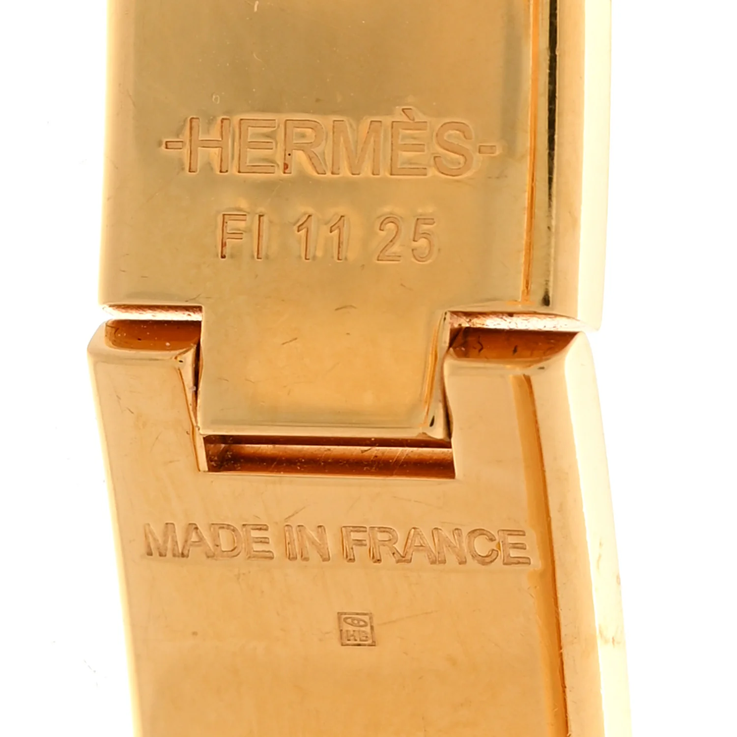 Enamel Narrow Clic Clac H Bracelet PM White - Image 4
