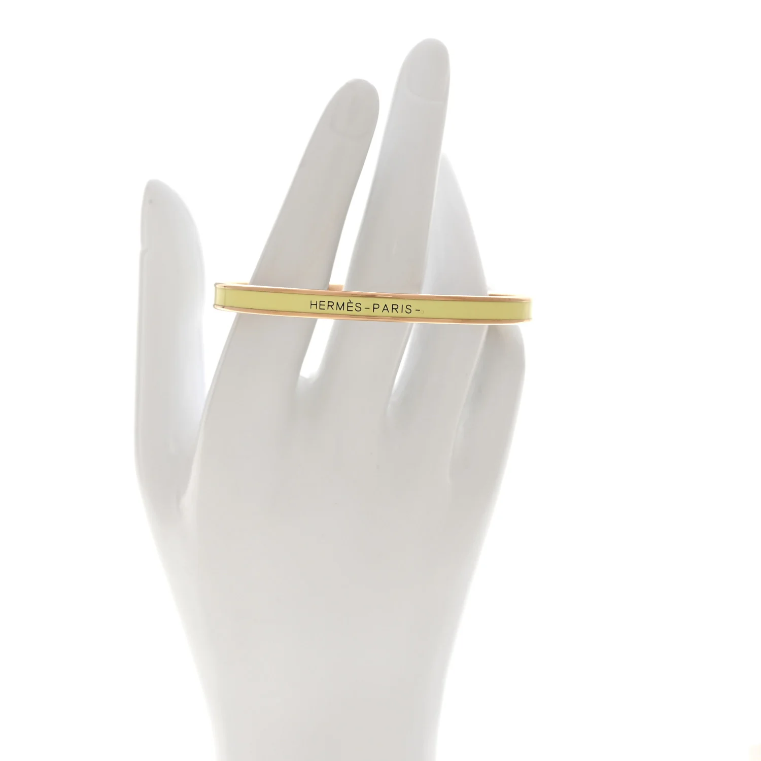 Enamel Printed Extra Narrow Fusion Bracelet Rose Candeur Poussin - Image 2
