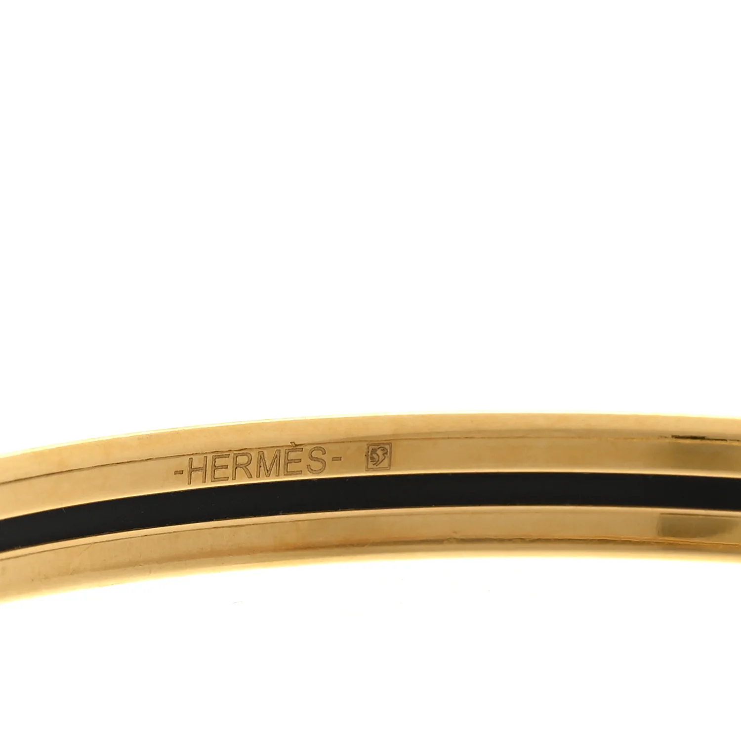 Enamel Printed Extra Narrow Uni Bracelet 70 Marron Glace - Image 4