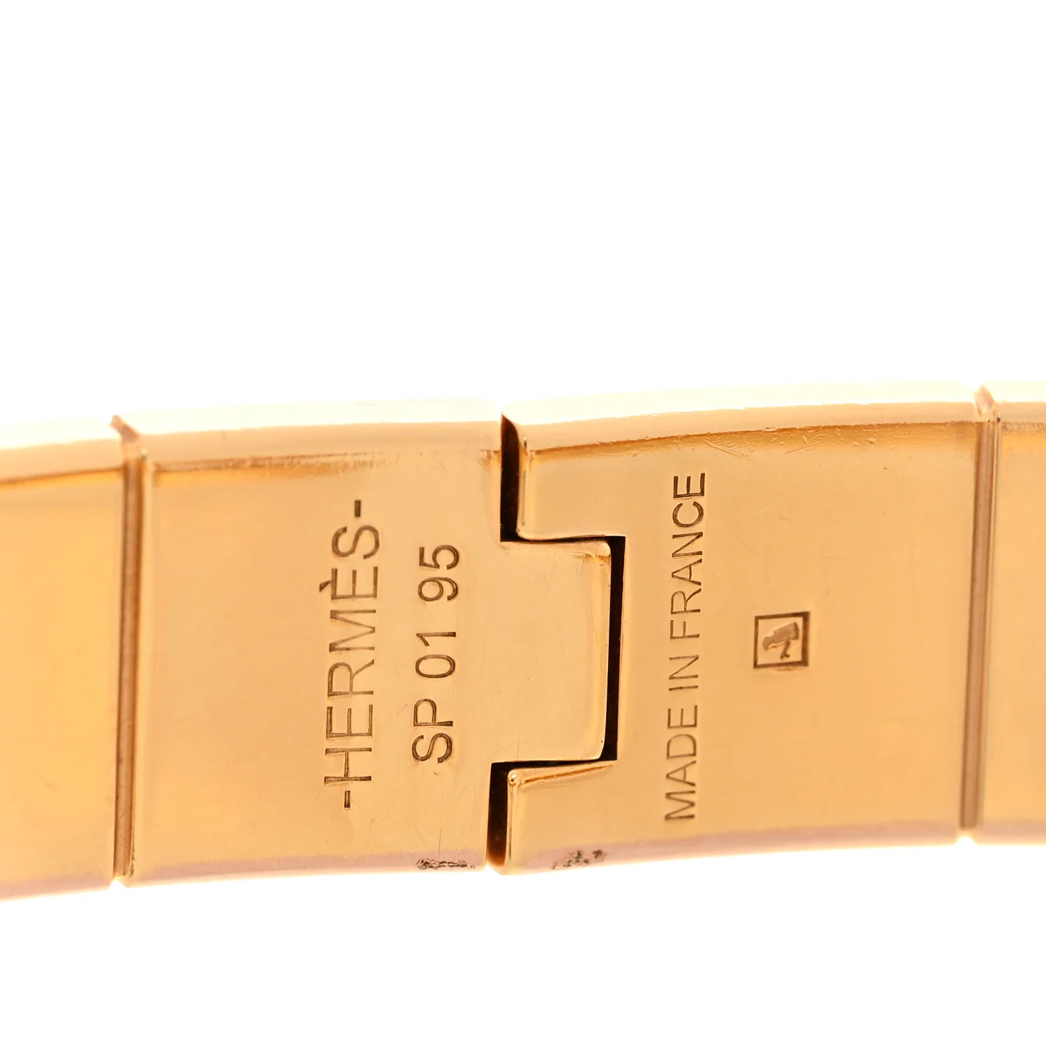 Enamel Printed Narrow Balades Equestres Positif Negatif Hinged Bracelet M - Image 4