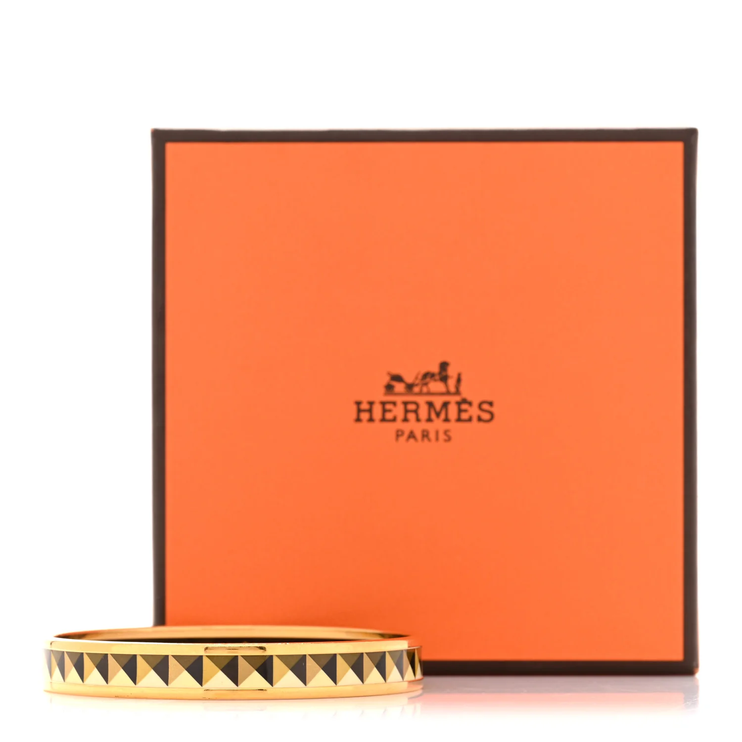 Enamel Printed Narrow Clous en Trompe l'Oeil Bracelet 65 - Image 6