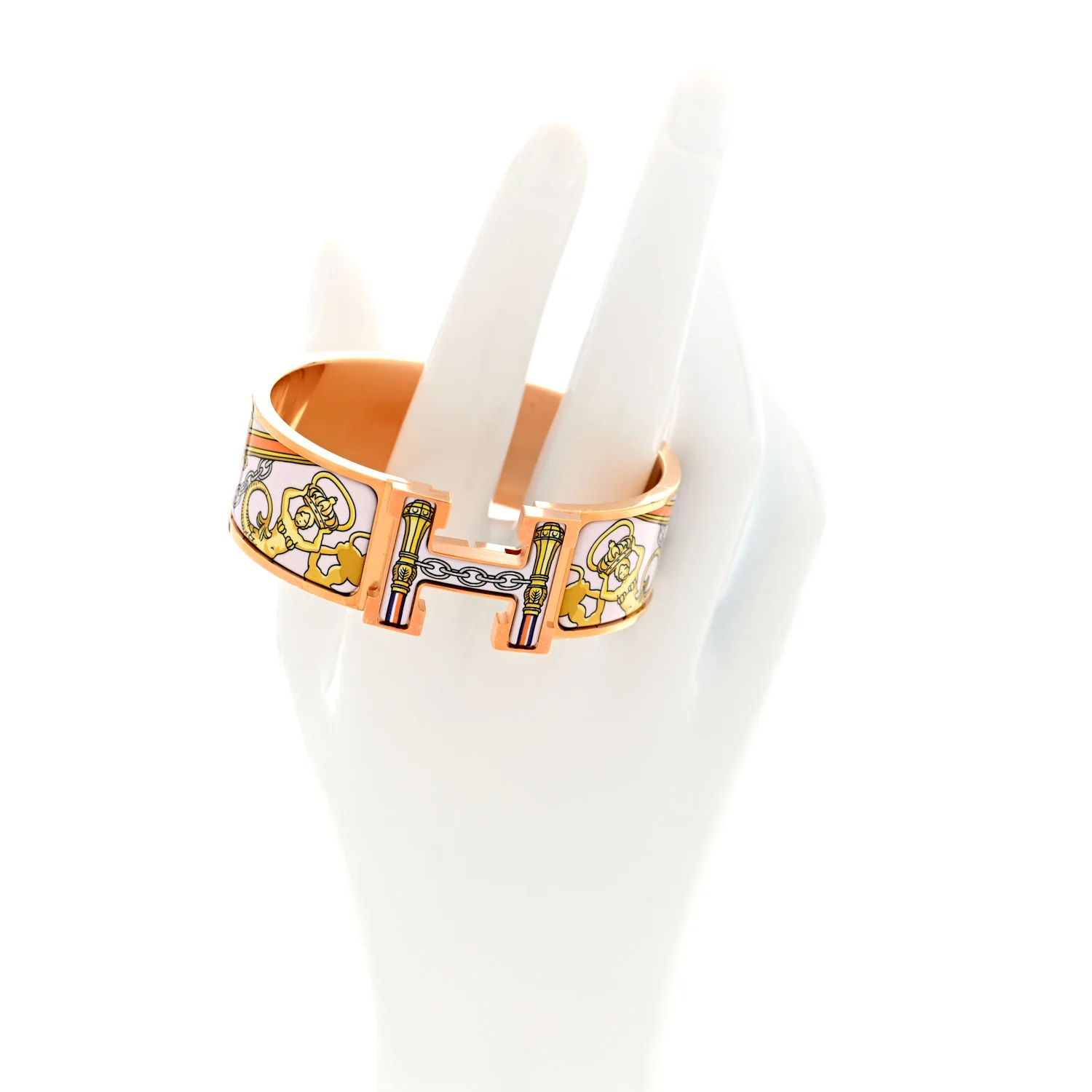 Enamel Printed Wide Musee Clic Clac H Bracelet PM Dragee - Image 2