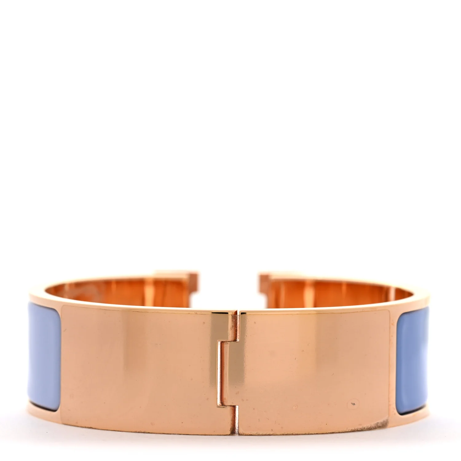 Enamel Wide Clic Clac H Bracelet GM Bleu Lavande Bleu Lupin - Image 3